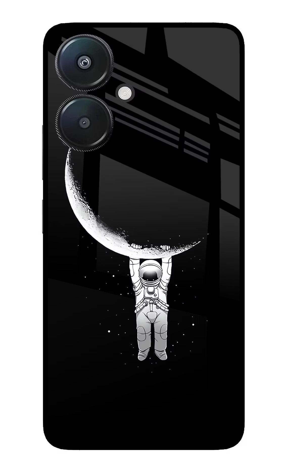Moon Space Redmi 13C 5G Glass Case - Moon Space Redmi 13C 5G Glass Case Moon Space Redmi 13C 5G Glass Case