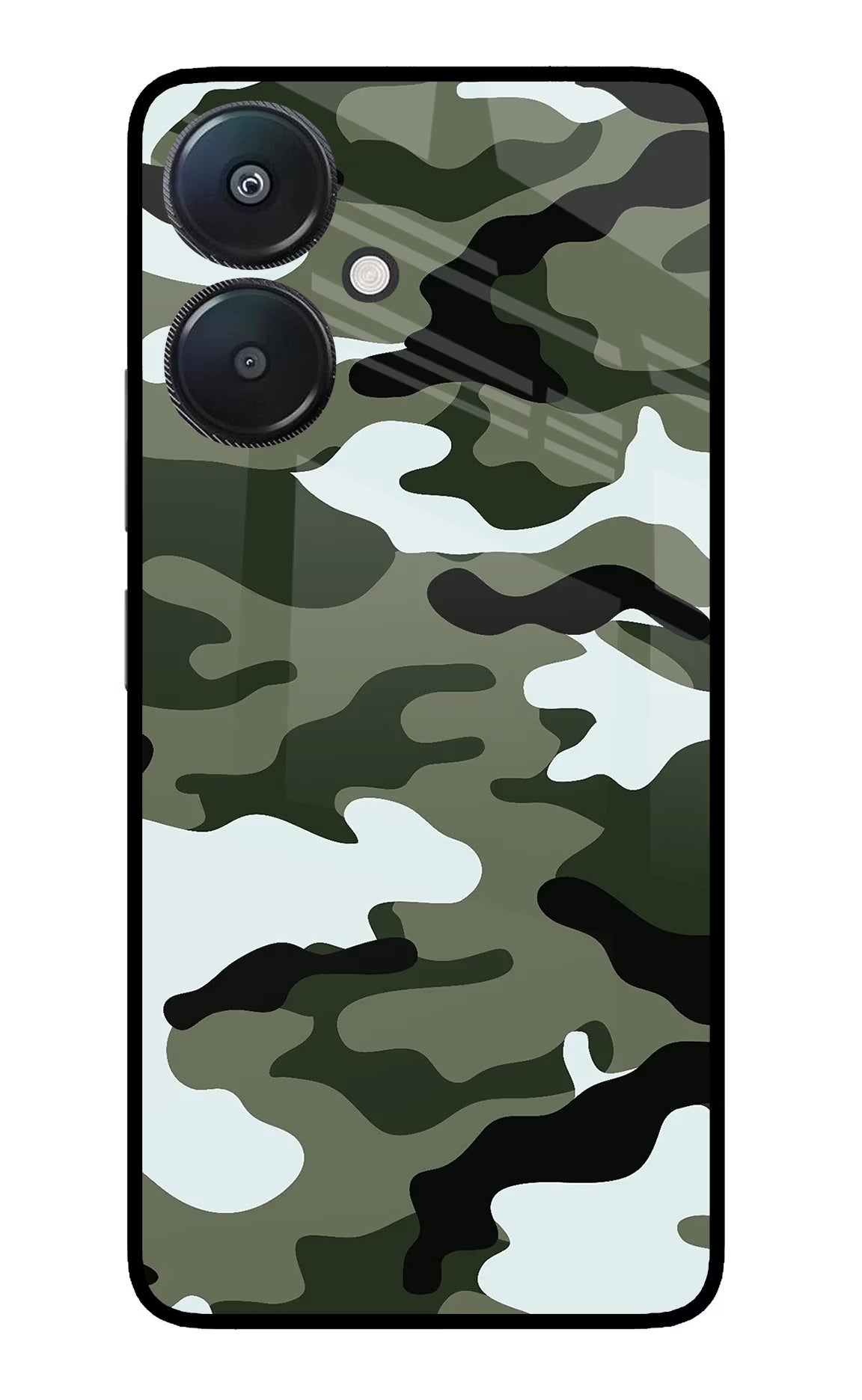 Camouflage Redmi 13C 5G Glass Case - Camouflage Redmi 13C 5G Glass Case Camouflage Redmi 13C 5G Glass Case