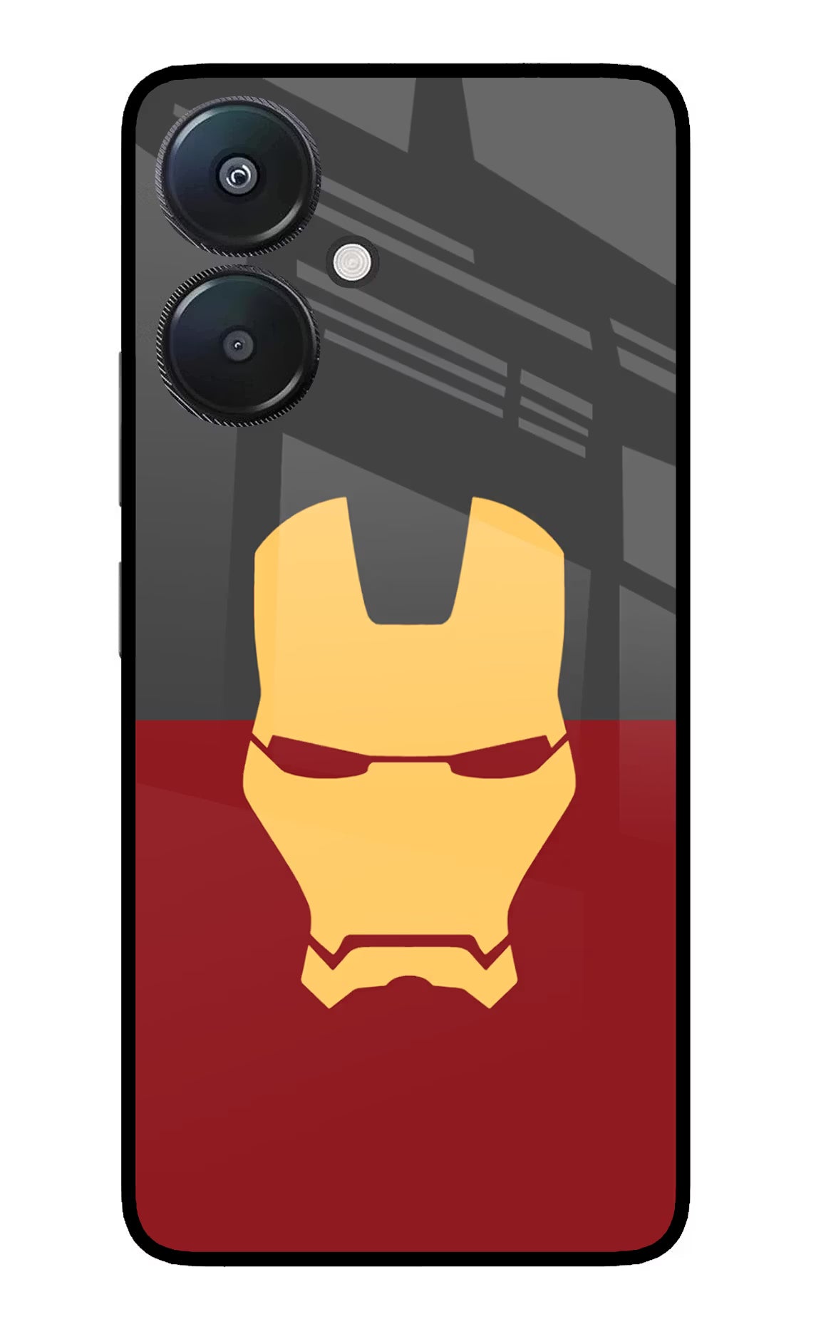 Ironman Redmi 13C 5G Glass Case - Ironman Redmi 13C 5G Glass Case Ironman Redmi 13C 5G Glass Case