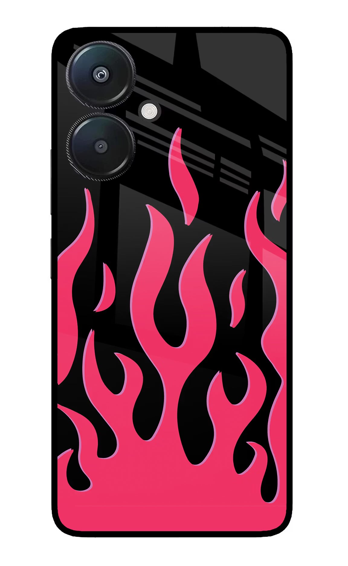 Fire Flames Redmi 13C 5G Glass Case - Fire Flames Redmi 13C 5G Glass Case Fire Flames Redmi 13C 5G Glass Case