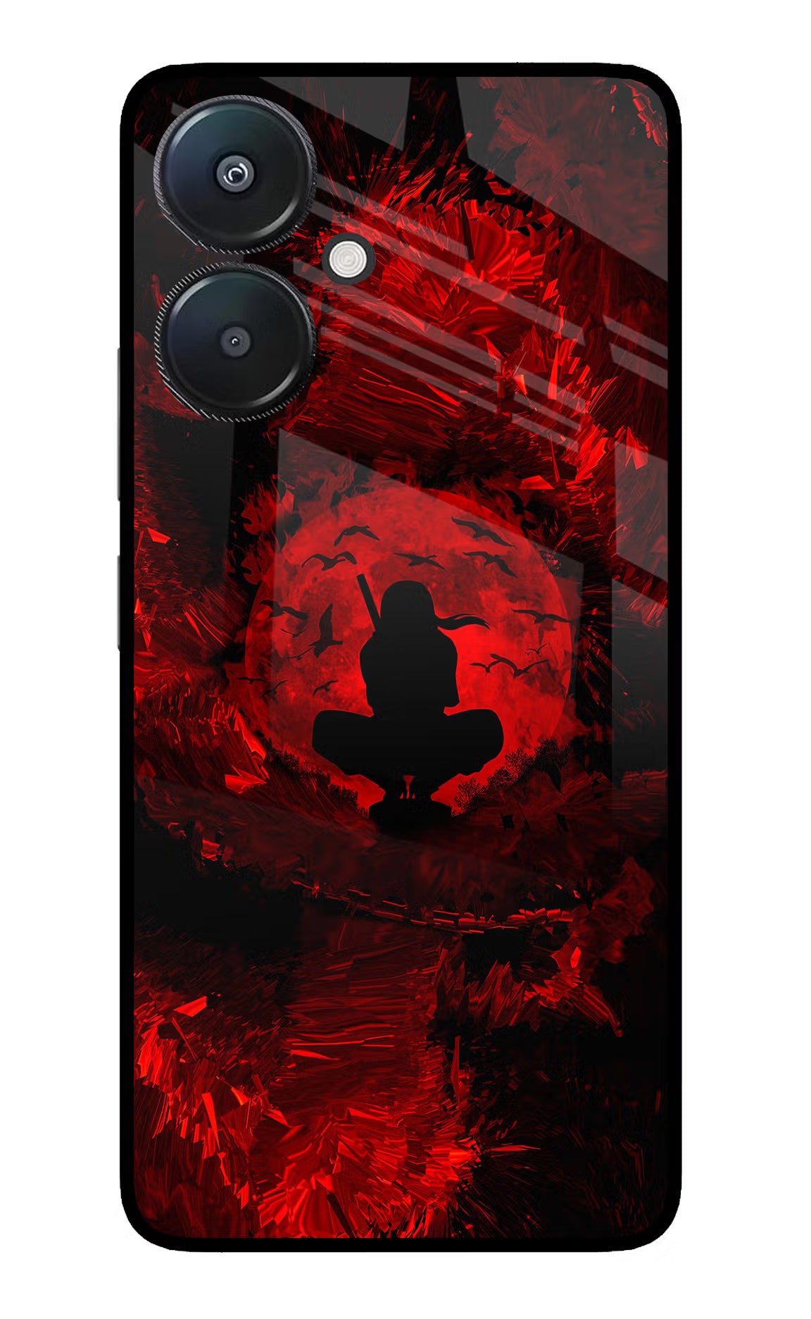 Itachi Uchiha Redmi 13C 5G Glass Case - Itachi Uchiha Redmi 13C 5G Glass Case Itachi Uchiha Redmi 13C 5G Glass Case