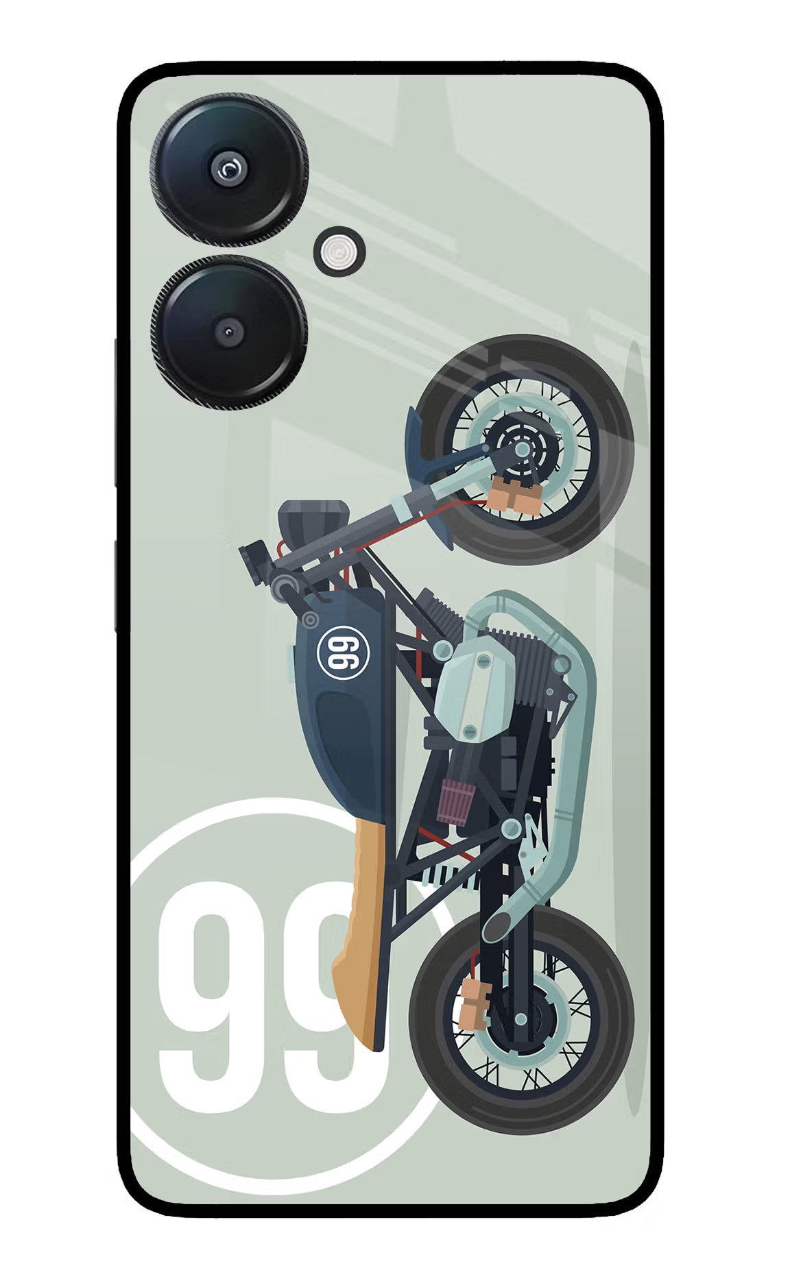Classic Cafe Racer 99 Redmi 13C 5G Glass Case - Classic Cafe Racer 99 Redmi 13C 5G Glass Case Classic Cafe Racer 99 Redmi 13C 5G Glass Case