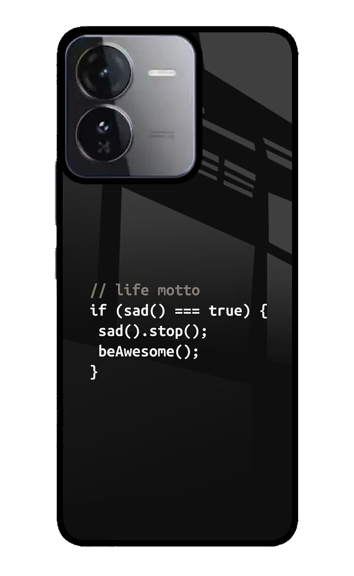 Life Motto Code iQOO Z9 5G Back Cover - Life Motto Code iQOO Z9 5G Glass Case Back Cover by Casekaro Life Motto Code iQOO Z9 5G Glass Case Back Cover by Casekaro