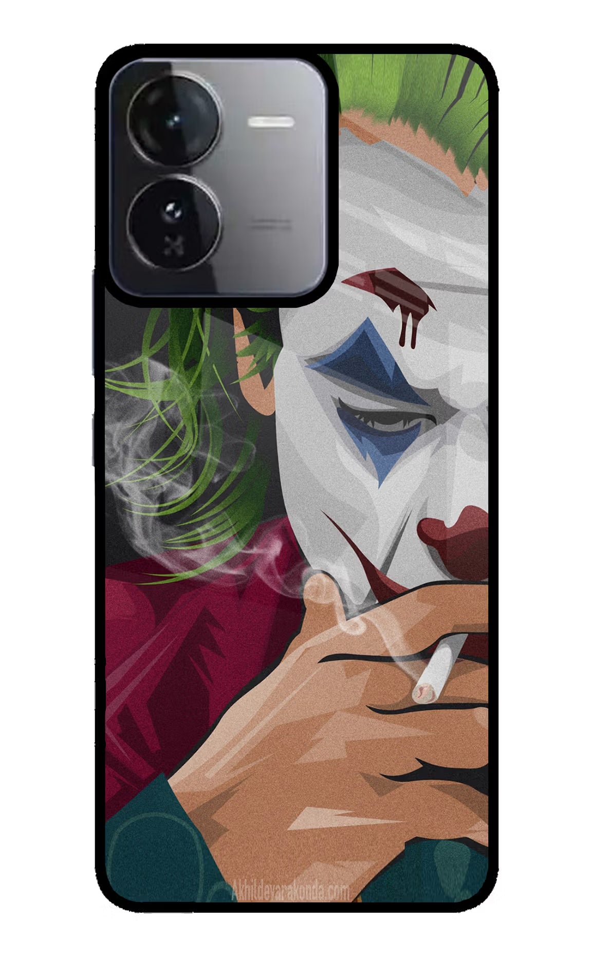 Joker Smoking iQOO Z9 5G Glass Case - Joker Smoking iQOO Z9 5G Glass Case Joker Smoking iQOO Z9 5G Glass Case