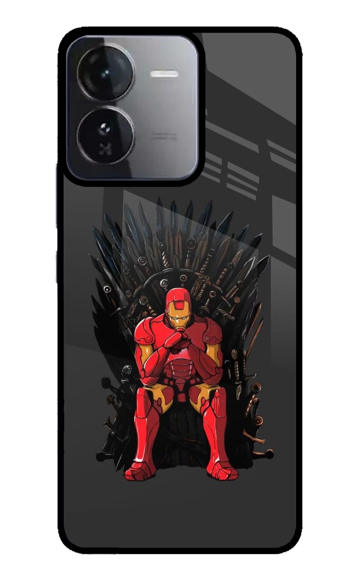 Ironman Throne iQOO Z9 5G Glass Case - Ironman Throne iQOO Z9 5G Glass Case Ironman Throne iQOO Z9 5G Glass Case