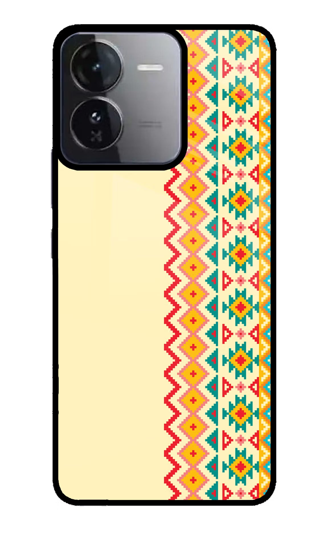 Ethnic Seamless iQOO Z9 5G Glass Case - Ethnic Seamless iQOO Z9 5G Glass Case Ethnic Seamless iQOO Z9 5G Glass Case