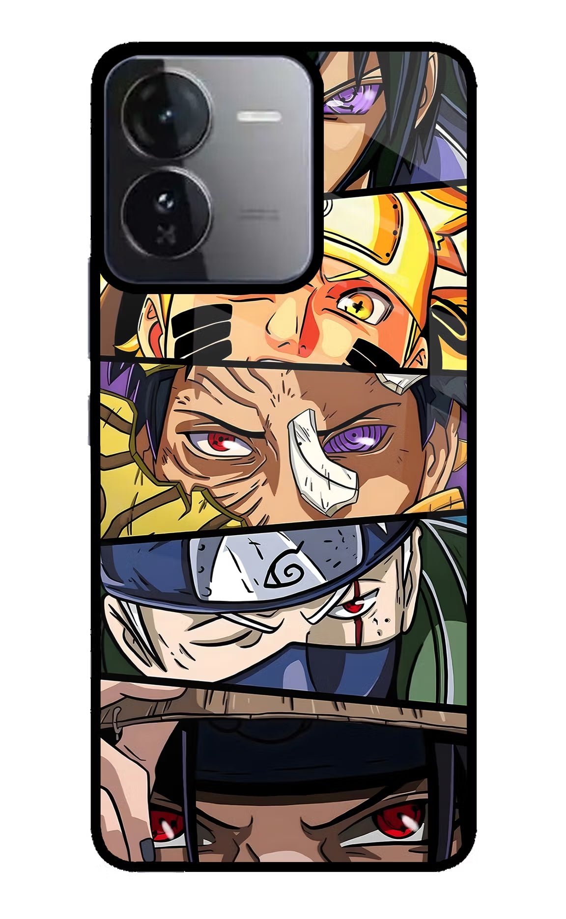 Naruto Character iQOO Z9 5G Back Cover - Naruto Character iQOO Z9 5G Glass Case Back Cover by Casekaro Naruto Character iQOO Z9 5G Glass Case Back Cover by Casekaro