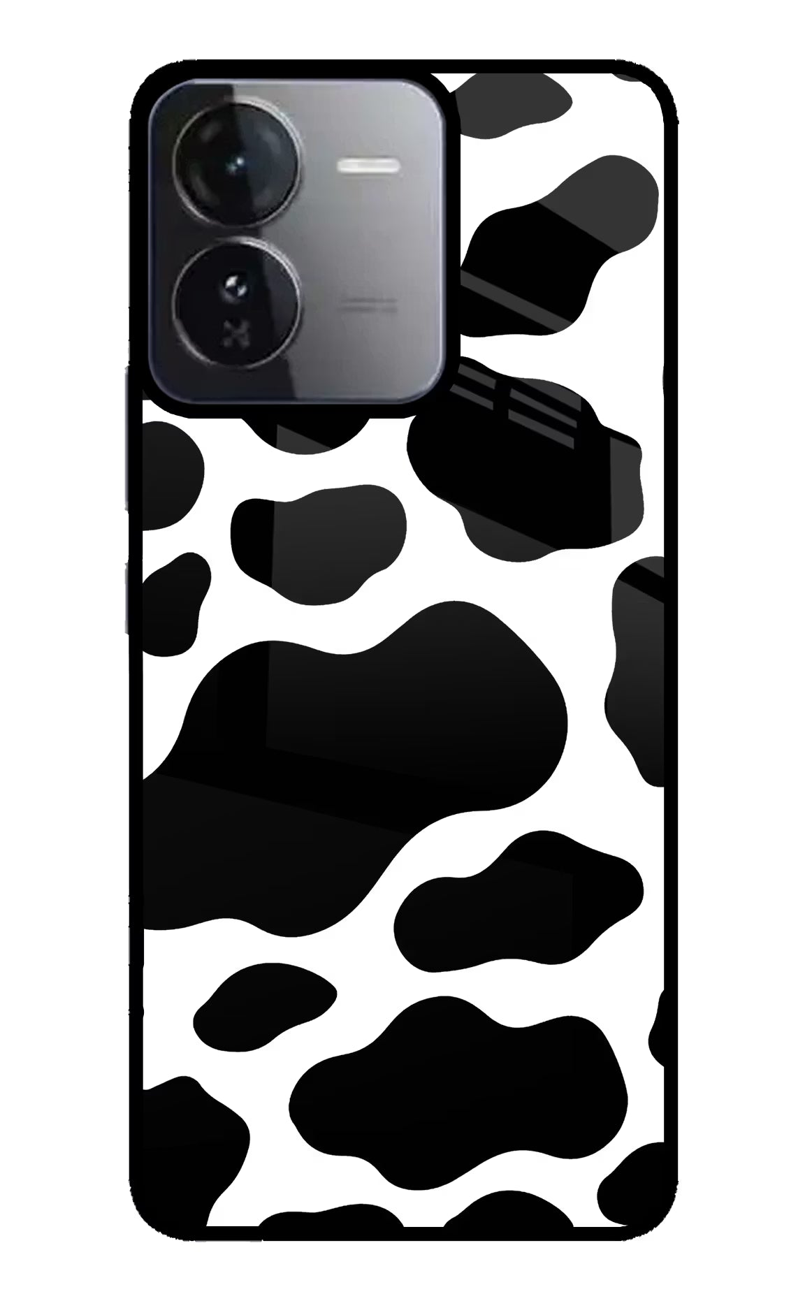 Cow Spots iQOO Z9 5G Back Cover - Cow Spots iQOO Z9 5G Glass Case Back Cover by Casekaro Cow Spots iQOO Z9 5G Glass Case Back Cover by Casekaro
