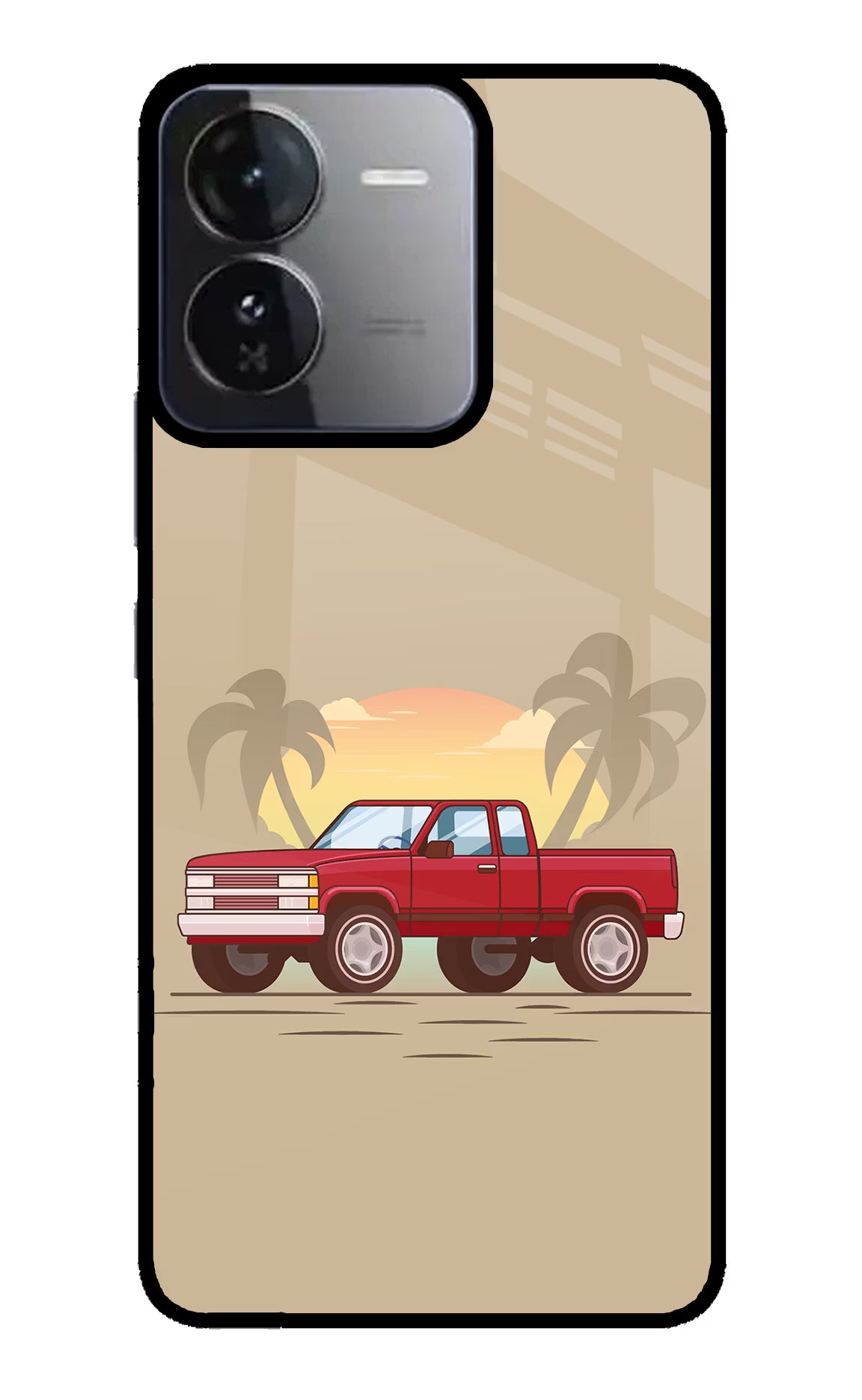 Desert Classic Drive iQOO Z9 5G Glass Case - Desert Classic Drive iQOO Z9 5G Glass Case Desert Classic Drive iQOO Z9 5G Glass Case