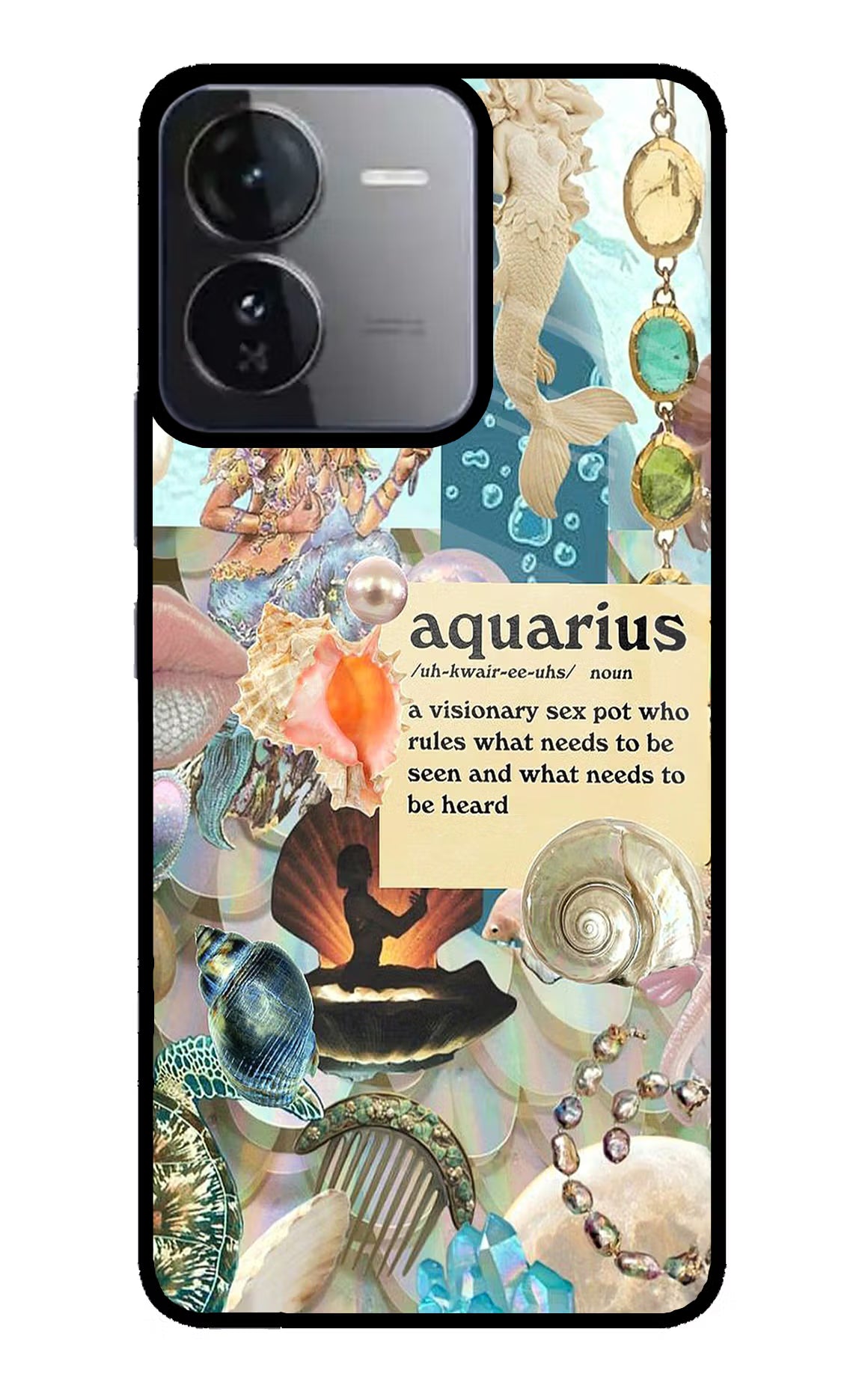Aquarius Zodiac iQOO Z9 5G Glass Case - Aquarius Zodiac iQOO Z9 5G Glass Case Aquarius Zodiac iQOO Z9 5G Glass Case