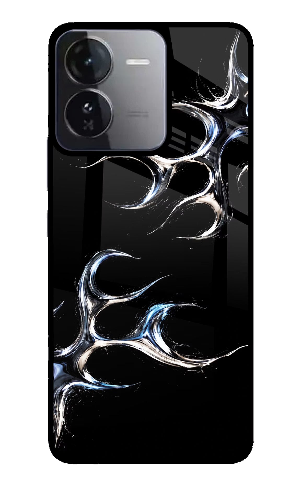 Chrome Tribal iQOO Z9 5G Glass Case - Chrome Tribal iQOO Z9 5G Glass Case Chrome Tribal iQOO Z9 5G Glass Case