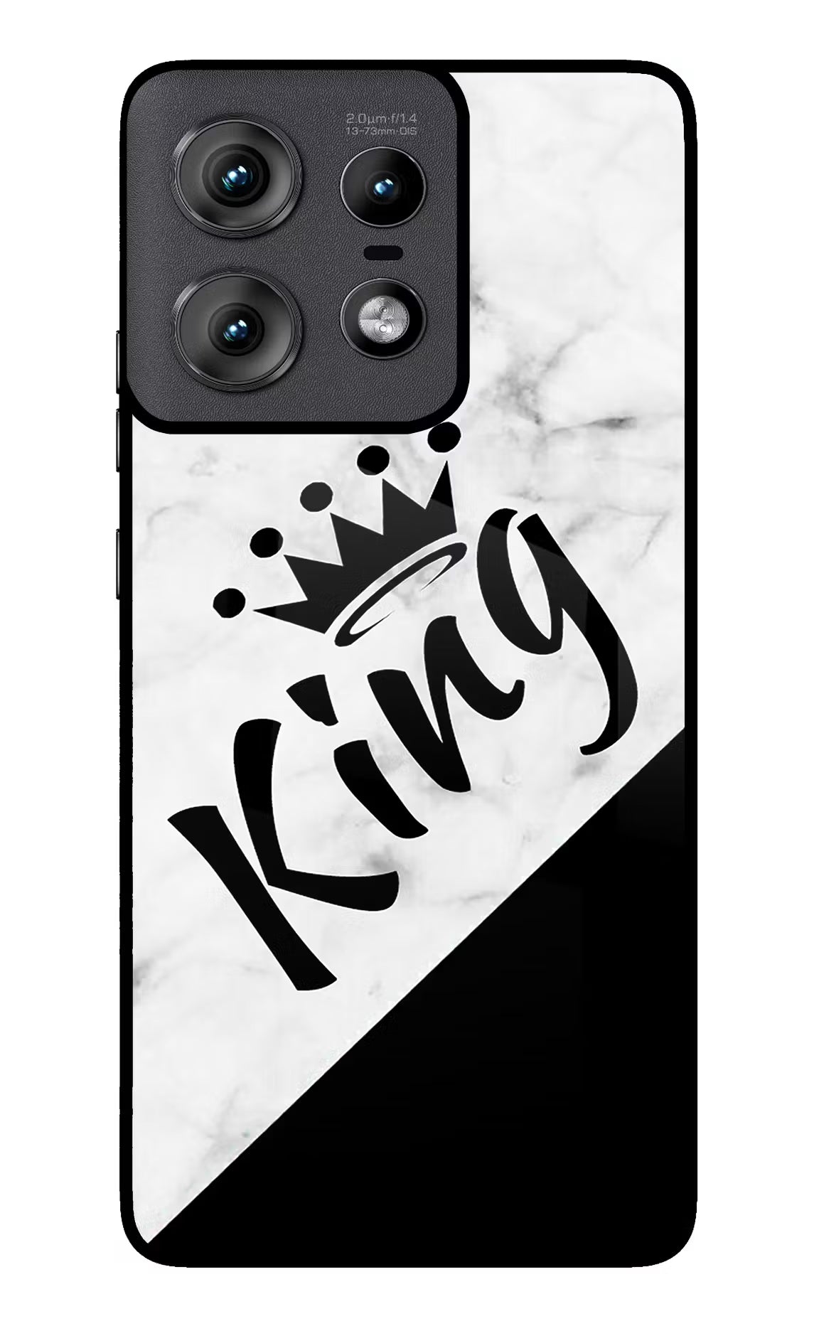 King Moto Edge 50 Pro 5G Back Cover - King Moto Edge 50 Pro 5G Glass Case Back Cover by Casekaro King Moto Edge 50 Pro 5G Glass Case Back Cover by Casekaro