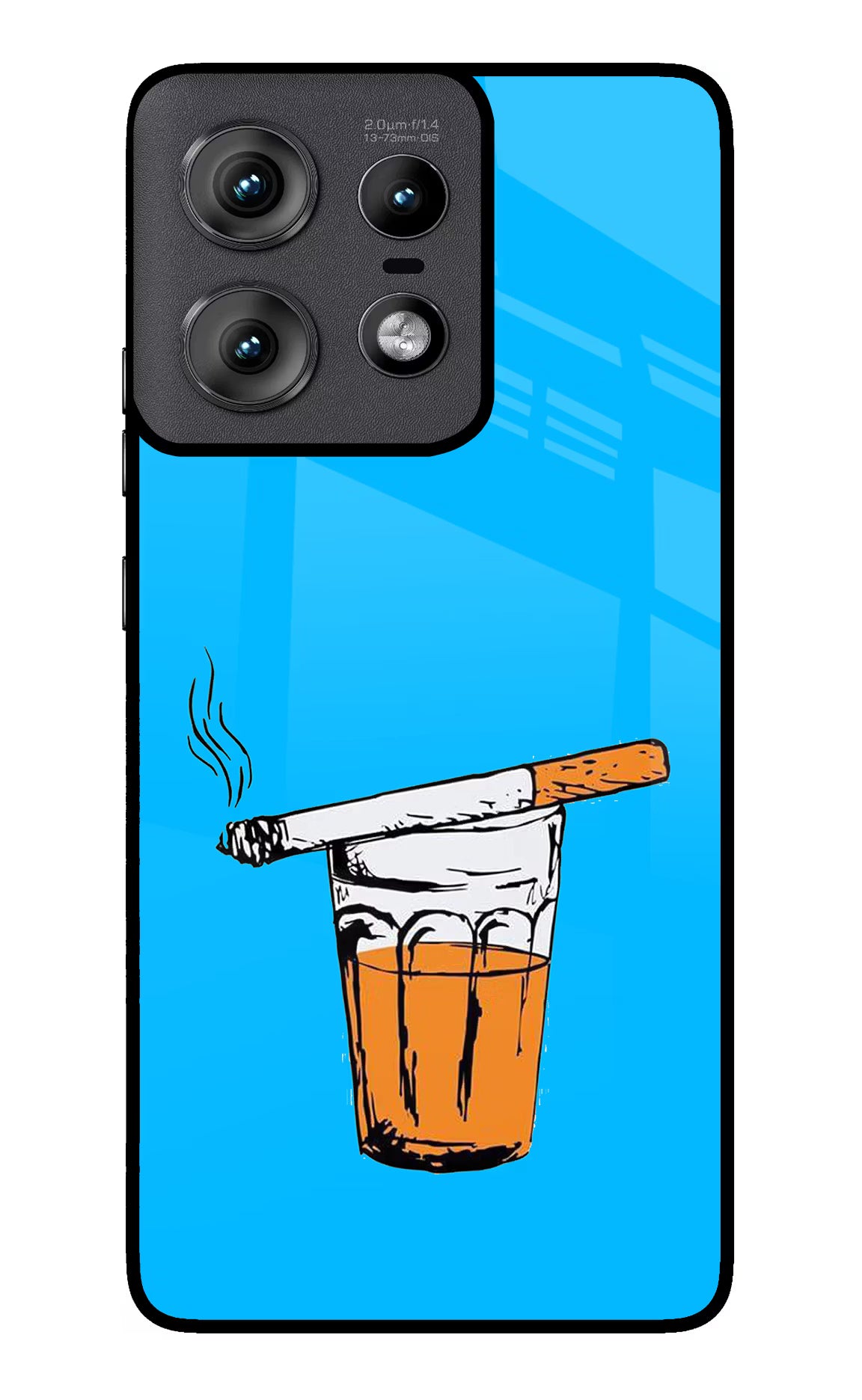 Chai Sutta Moto Edge 50 Pro 5G Back Cover - Chai Sutta Moto Edge 50 Pro 5G Glass Case Back Cover by Casekaro Chai Sutta Moto Edge 50 Pro 5G Glass Case Back Cover by Casekaro