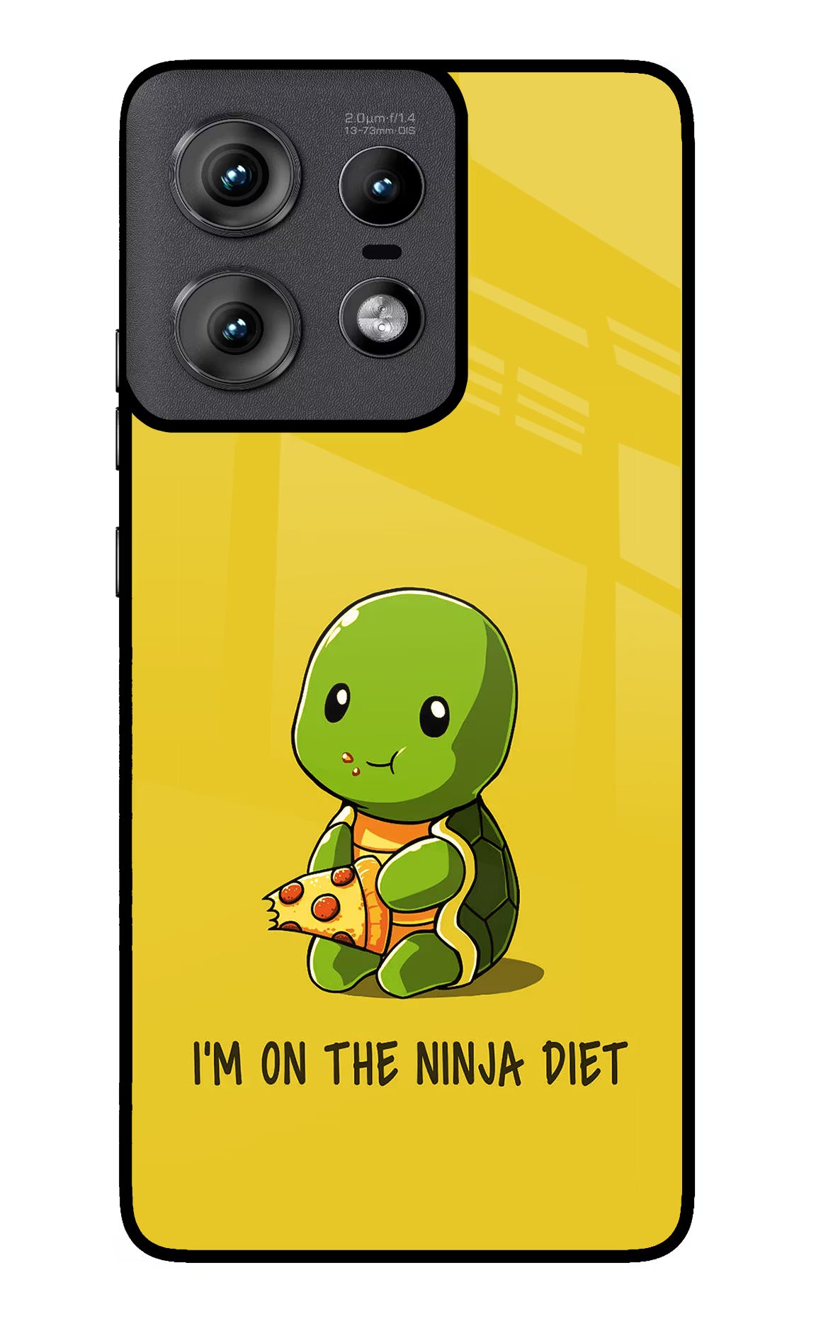 I'm on Ninja Diet Moto Edge 50 Pro 5G Back Cover - I'm on Ninja Diet Moto Edge 50 Pro 5G Glass Case Back Cover by Casekaro I'm on Ninja Diet Moto Edge 50 Pro 5G Glass Case Back Cover by Casekaro