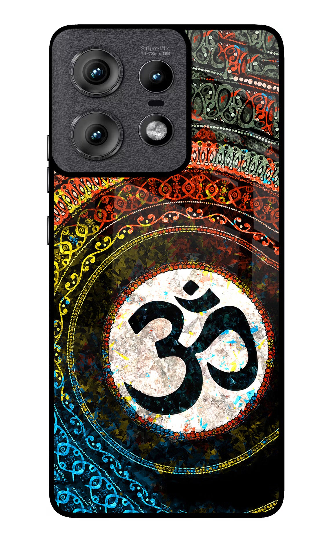 Om Cultural Moto Edge 50 Pro 5G Glass Case - Om Cultural Moto Edge 50 Pro 5G Glass Case Om Cultural Moto Edge 50 Pro 5G Glass Case