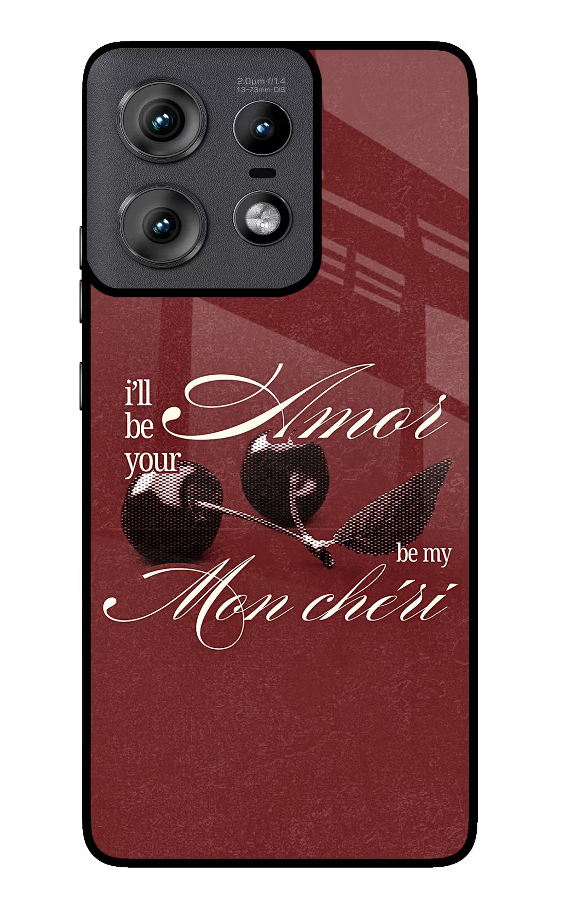 Velvet Cherry Moto Edge 50 Pro 5G Glass Case - Velvet Cherry Moto Edge 50 Pro 5G Glass Case Velvet Cherry Moto Edge 50 Pro 5G Glass Case