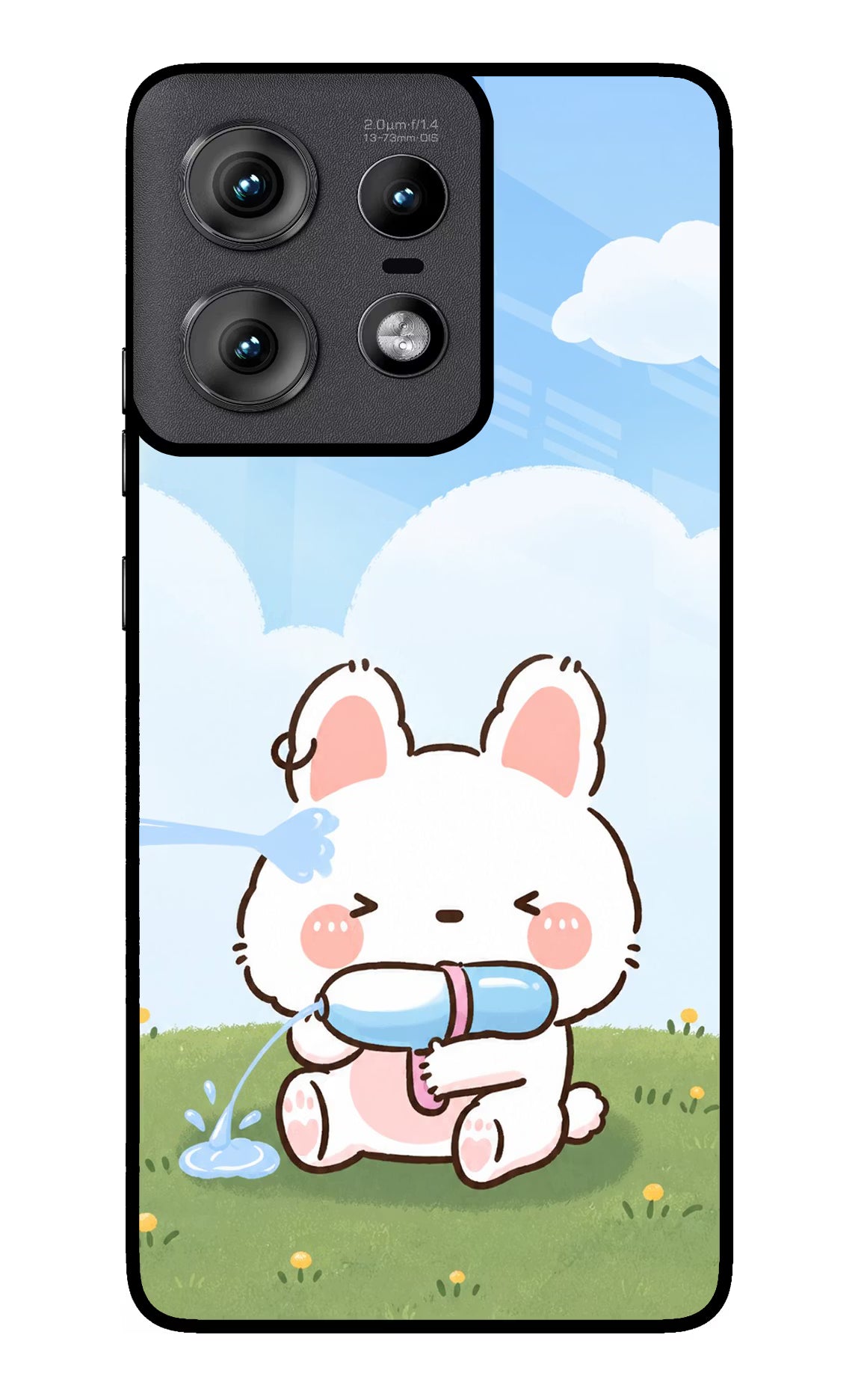 Bunny Treat Moto Edge 50 Pro 5G Glass Case - Bunny Treat Moto Edge 50 Pro 5G Glass Case Bunny Treat Moto Edge 50 Pro 5G Glass Case