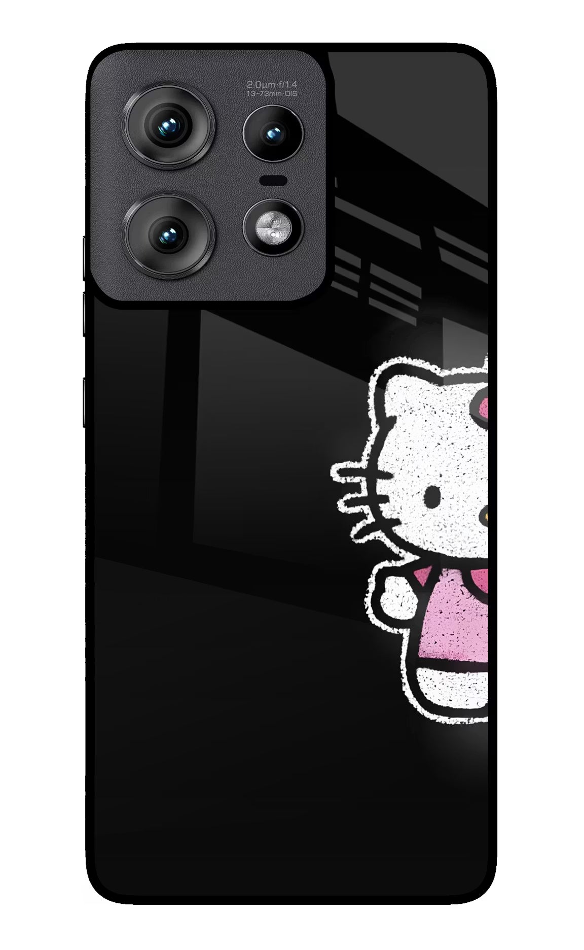 Kitty Charm Moto Edge 50 Pro 5G Glass Case - Kitty Charm Moto Edge 50 Pro 5G Glass Case Kitty Charm Moto Edge 50 Pro 5G Glass Case