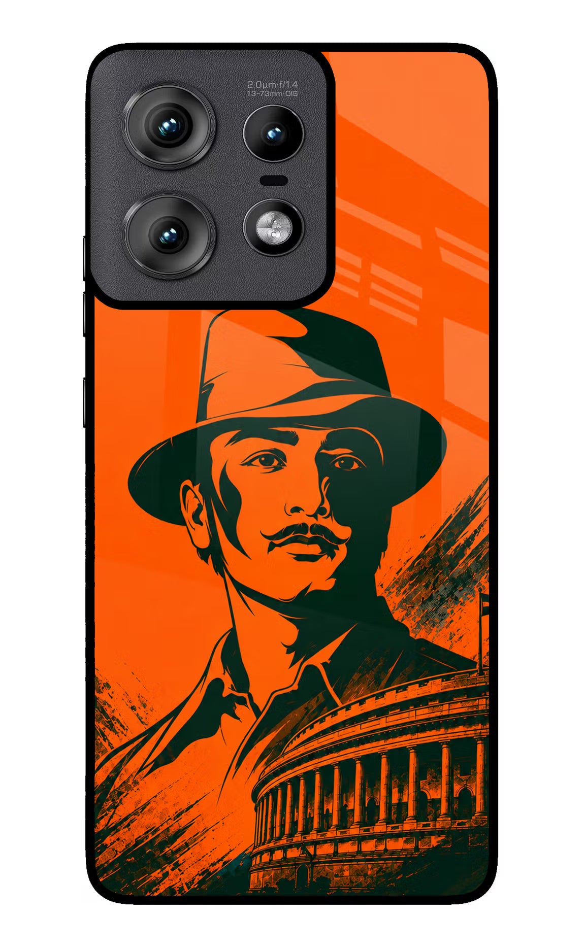 Bhagat Singh Legacy Moto Edge 50 Pro 5G Glass Case - Bhagat Singh Legacy Moto Edge 50 Pro 5G Glass Case Bhagat Singh Legacy Moto Edge 50 Pro 5G Glass Case