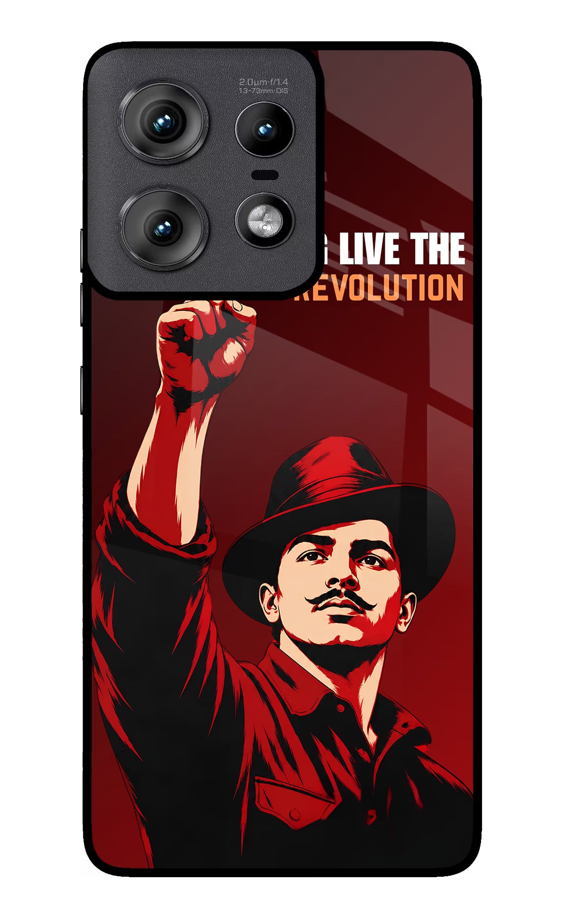 Bhagat Singh Revolution Moto Edge 50 Pro 5G Glass Case - Bhagat Singh Revolution Moto Edge 50 Pro 5G Glass Case Bhagat Singh Revolution Moto Edge 50 Pro 5G Glass Case