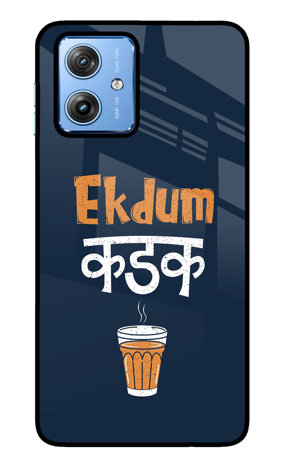 Ekdum Kadak Chai Moto G64 5G Glass Case - Ekdum Kadak Chai Moto G64 5G Glass Case Ekdum Kadak Chai Moto G64 5G Glass Case