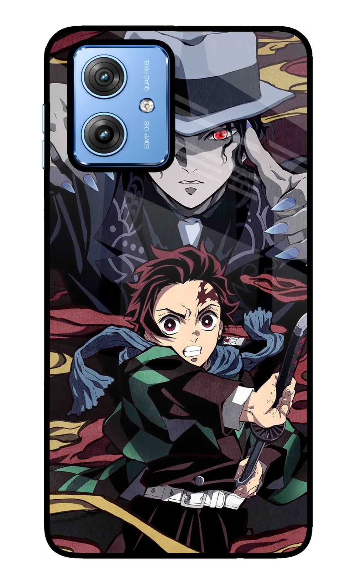 Demon Slayer Moto G64 5G Glass Case - Demon Slayer Moto G64 5G Glass Case Demon Slayer Moto G64 5G Glass Case