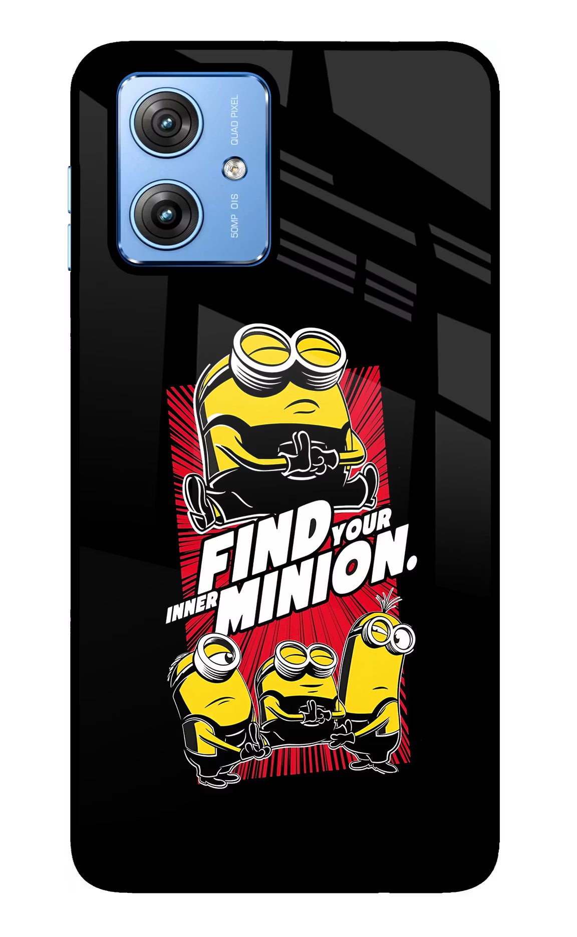 Find your inner Minion Moto G64 5G Glass Case - Find your inner Minion Moto G64 5G Glass Case Find your inner Minion Moto G64 5G Glass Case