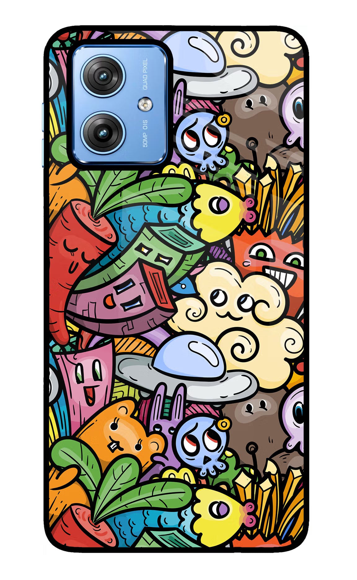 Veggie Doodle Moto G64 5G Glass Case - Veggie Doodle Moto G64 5G Glass Case Veggie Doodle Moto G64 5G Glass Case