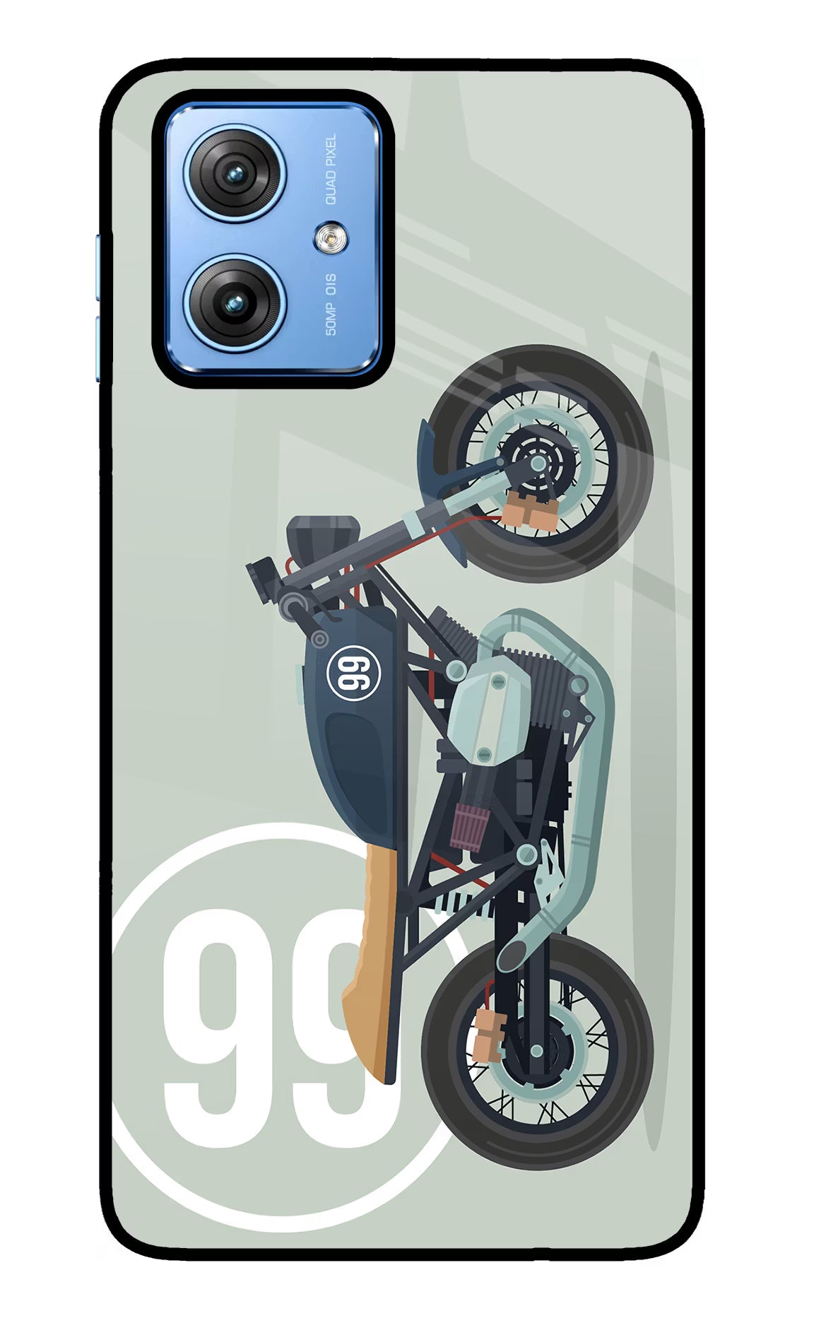 Classic Cafe Racer 99 Moto G64 5G Glass Case - Classic Cafe Racer 99 Moto G64 5G Glass Case Classic Cafe Racer 99 Moto G64 5G Glass Case
