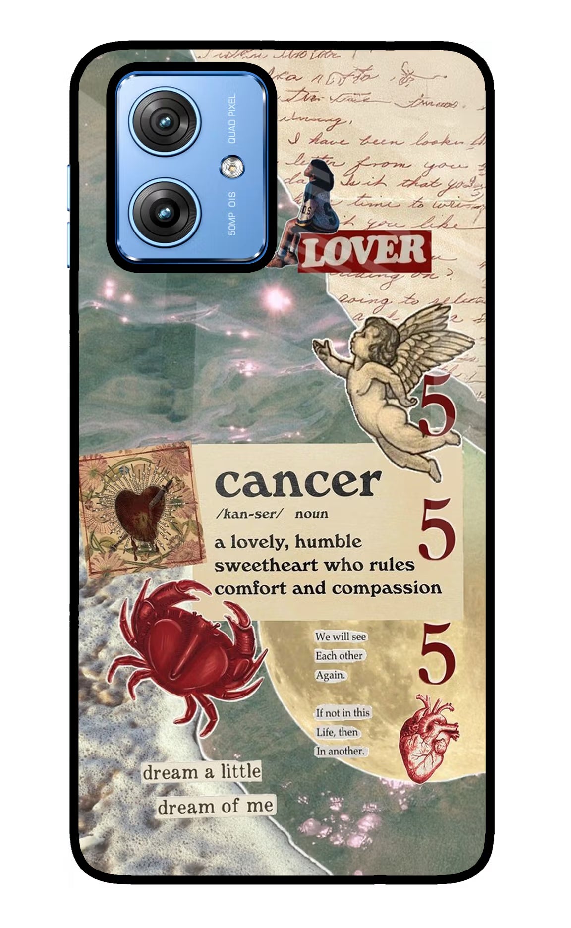 Cancer Zodiac Moto G64 5G Glass Case - Cancer Zodiac Moto G64 5G Glass Case Cancer Zodiac Moto G64 5G Glass Case
