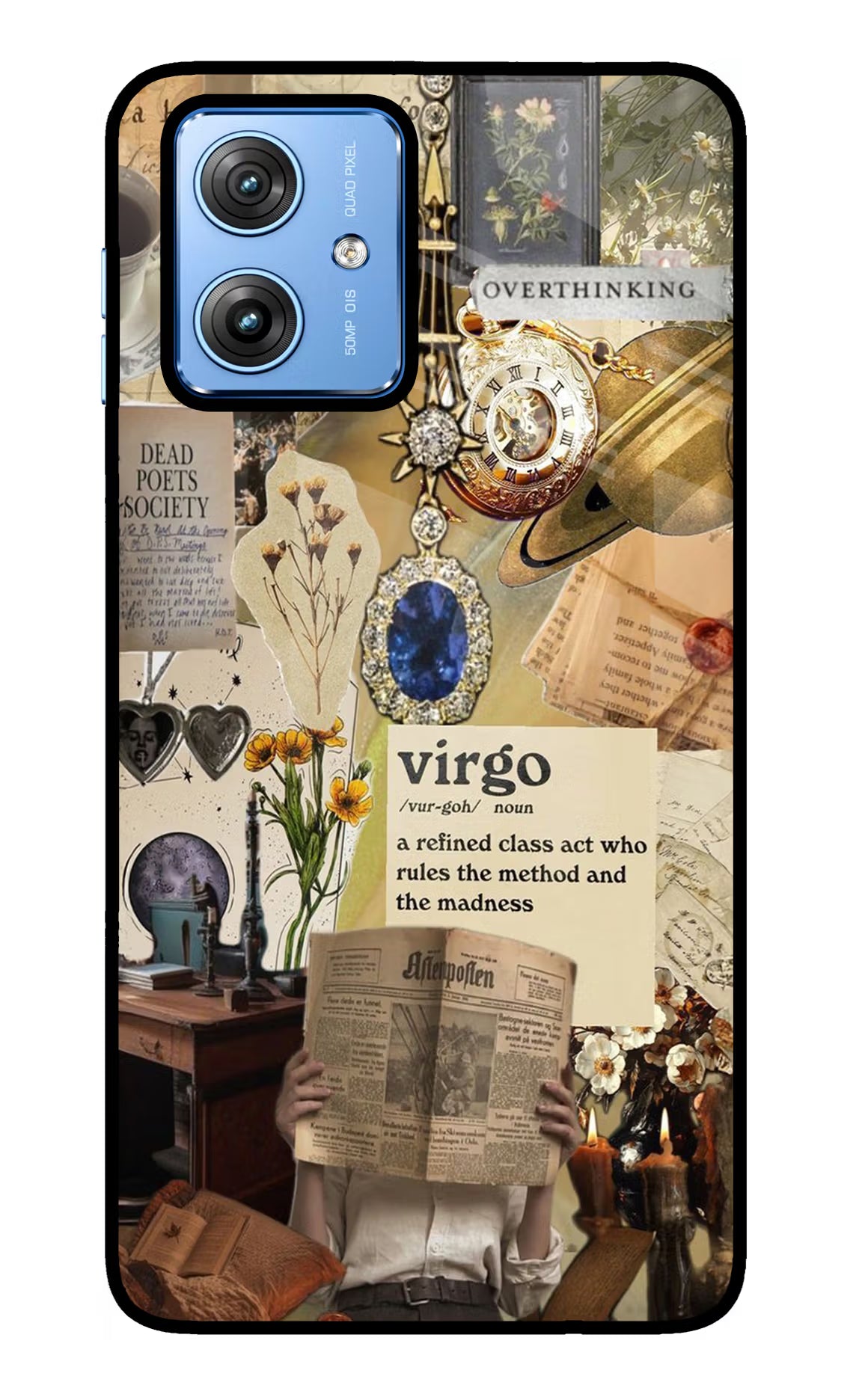 Virgo Zodiac Moto G64 5G Glass Case - Virgo Zodiac Moto G64 5G Glass Case Virgo Zodiac Moto G64 5G Glass Case