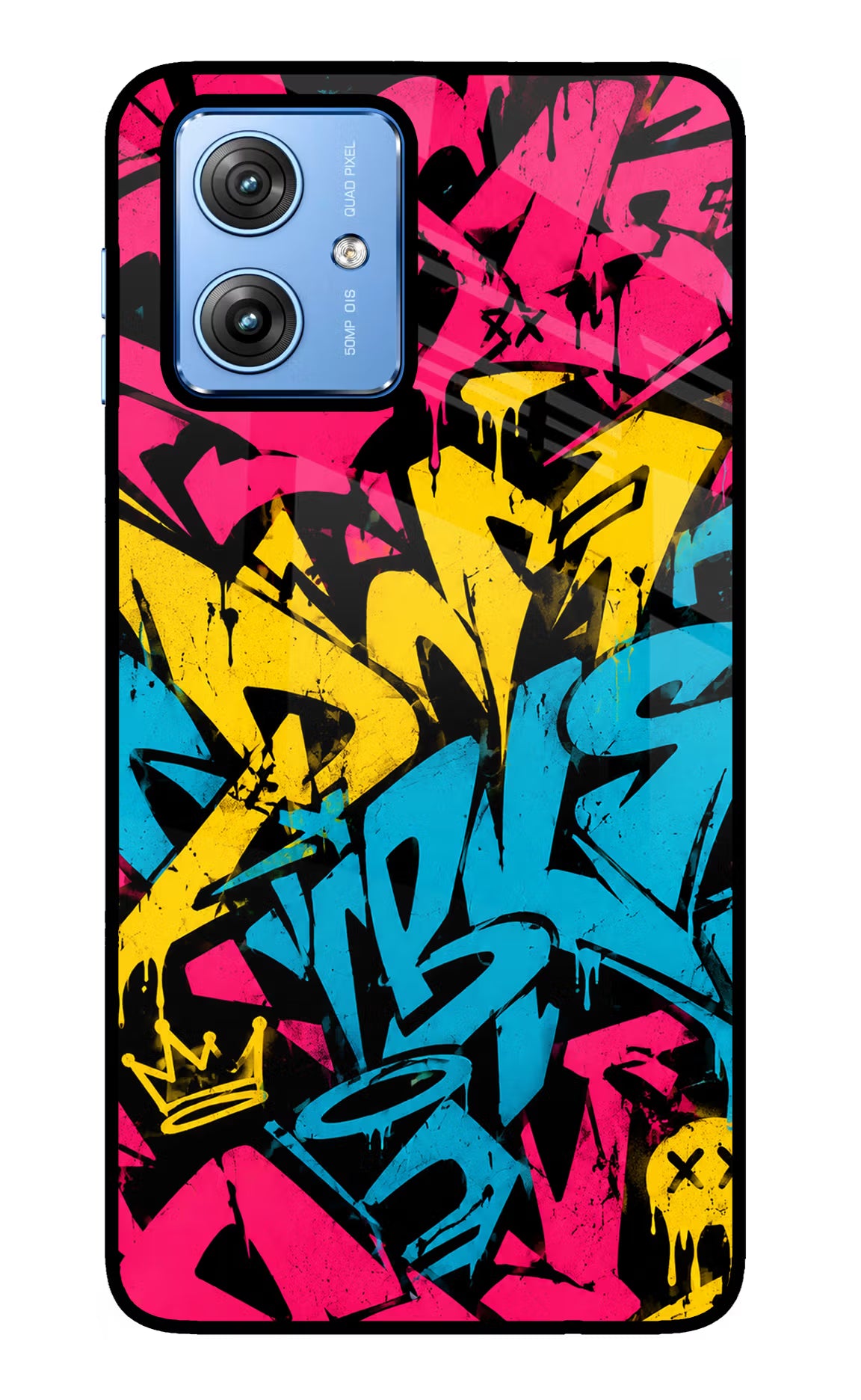 Graffiti Vibe Moto G64 5G Glass Case - Graffiti Vibe Moto G64 5G Glass Case Graffiti Vibe Moto G64 5G Glass Case