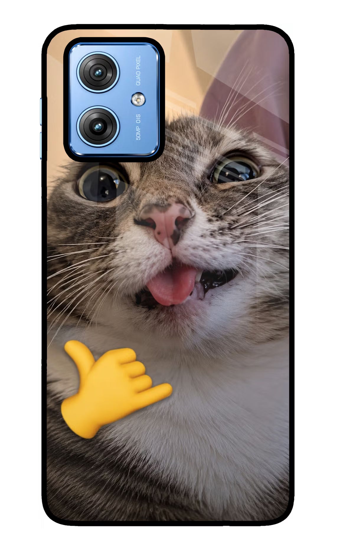 Silly Cat Call Moto G64 5G Glass Case - Silly Cat Call Moto G64 5G Glass Case Silly Cat Call Moto G64 5G Glass Case