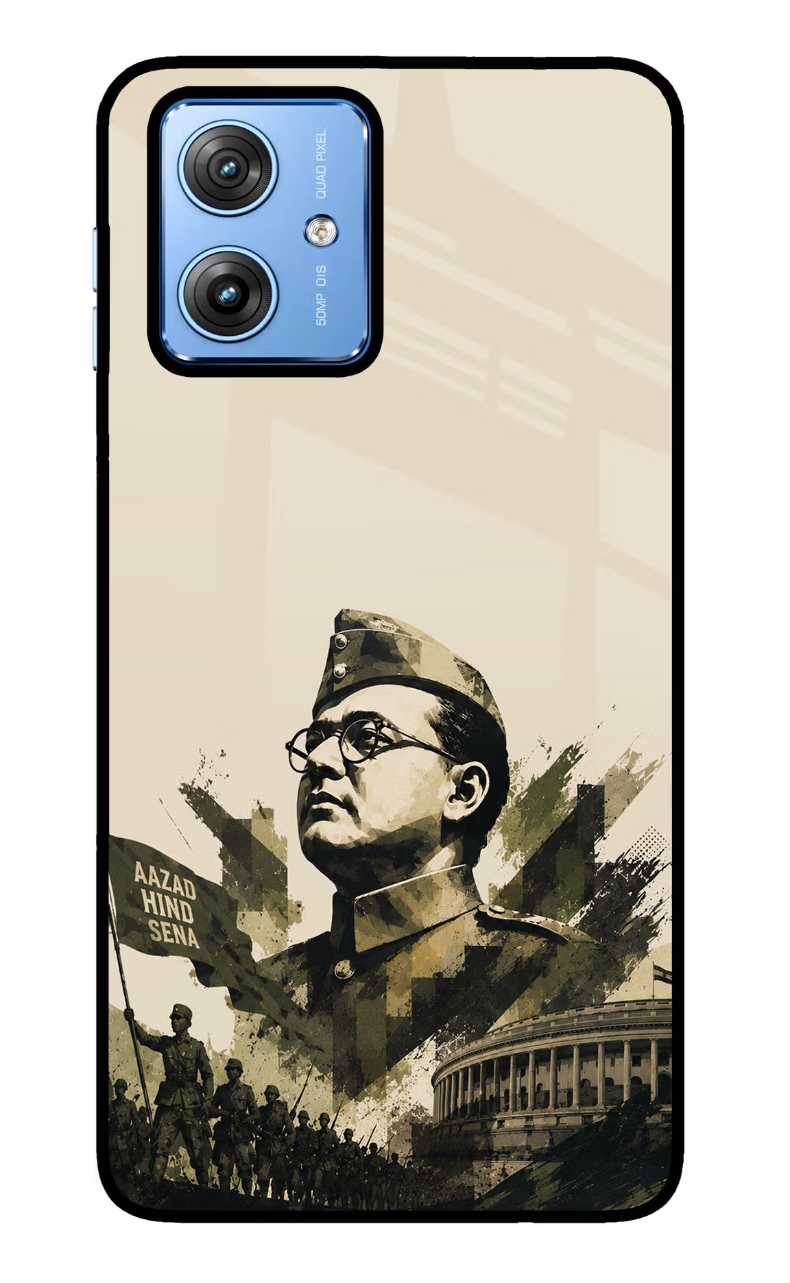 Netaji Rising Moto G64 5G Glass Case - Netaji Rising Moto G64 5G Glass Case Netaji Rising Moto G64 5G Glass Case