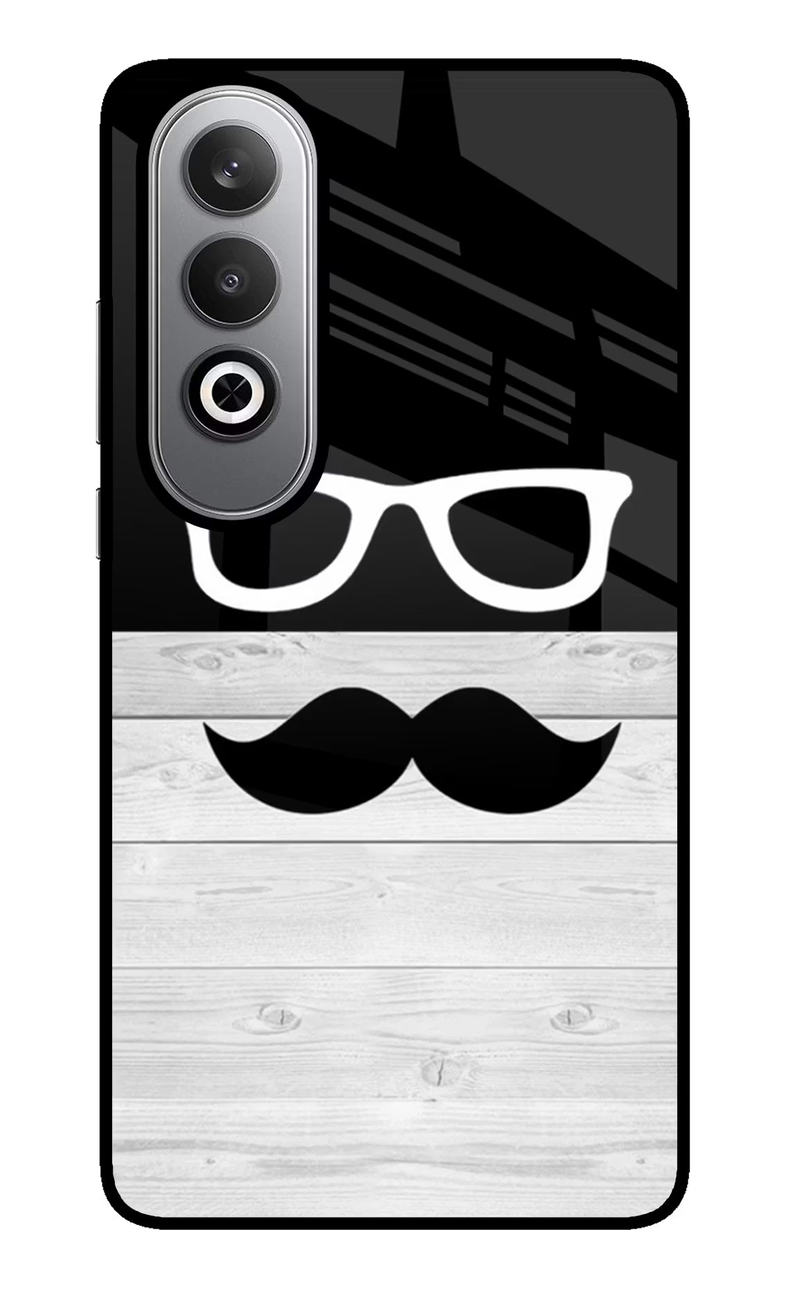 Mustache Oneplus Nord CE4 Glass Case - Mustache Oneplus Nord CE4 Glass Case Mustache Oneplus Nord CE4 Glass Case