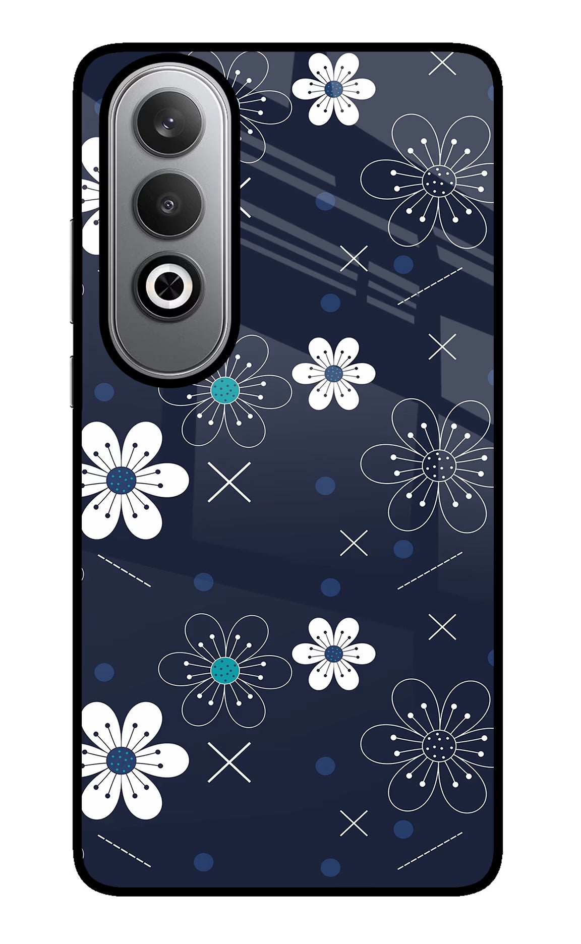 Flowers Oneplus Nord CE4 Glass Case - Flowers Oneplus Nord CE4 Glass Case Flowers Oneplus Nord CE4 Glass Case