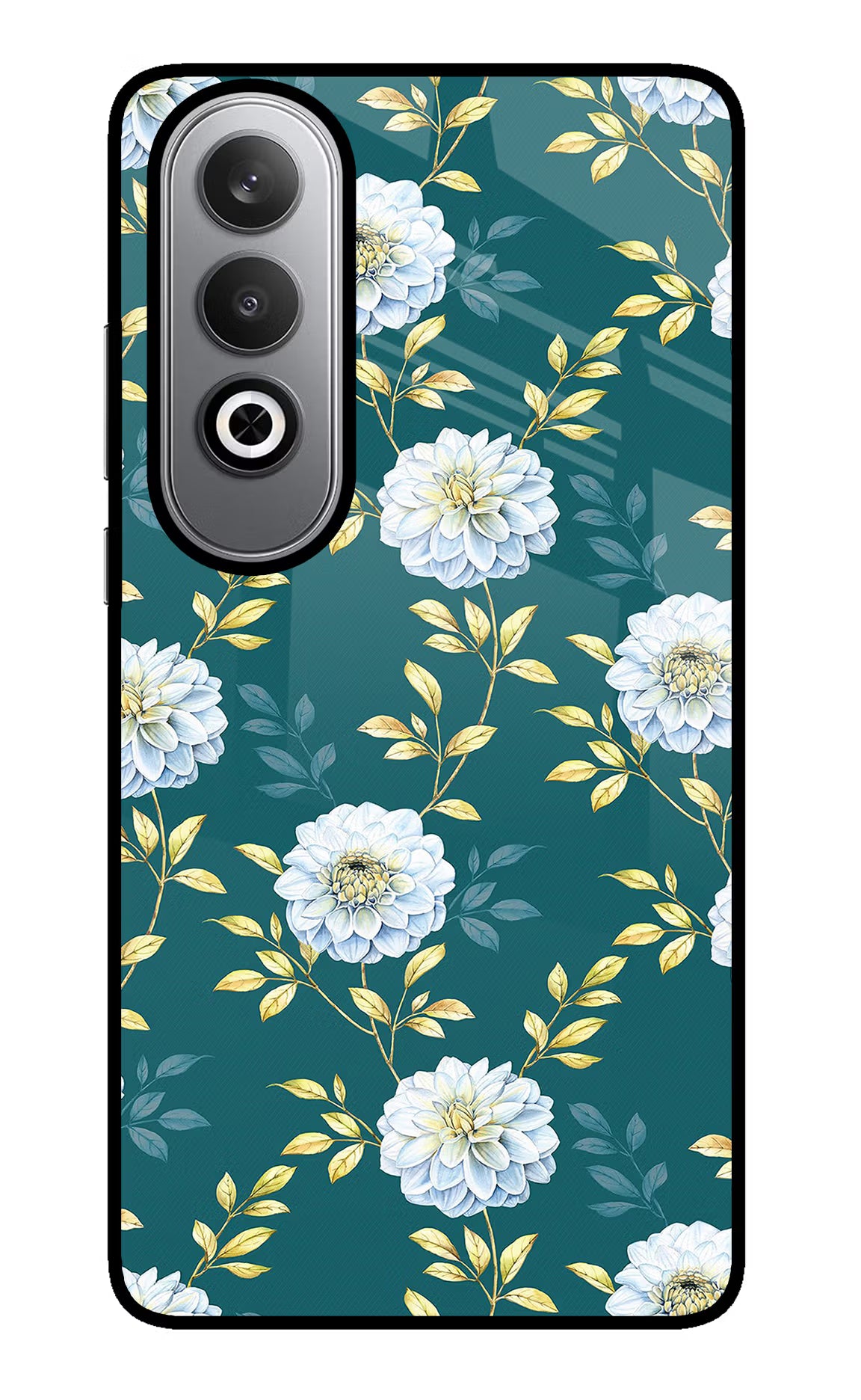 Flowers Oneplus Nord CE4 Glass Case - Flowers Oneplus Nord CE4 Glass Case Flowers Oneplus Nord CE4 Glass Case