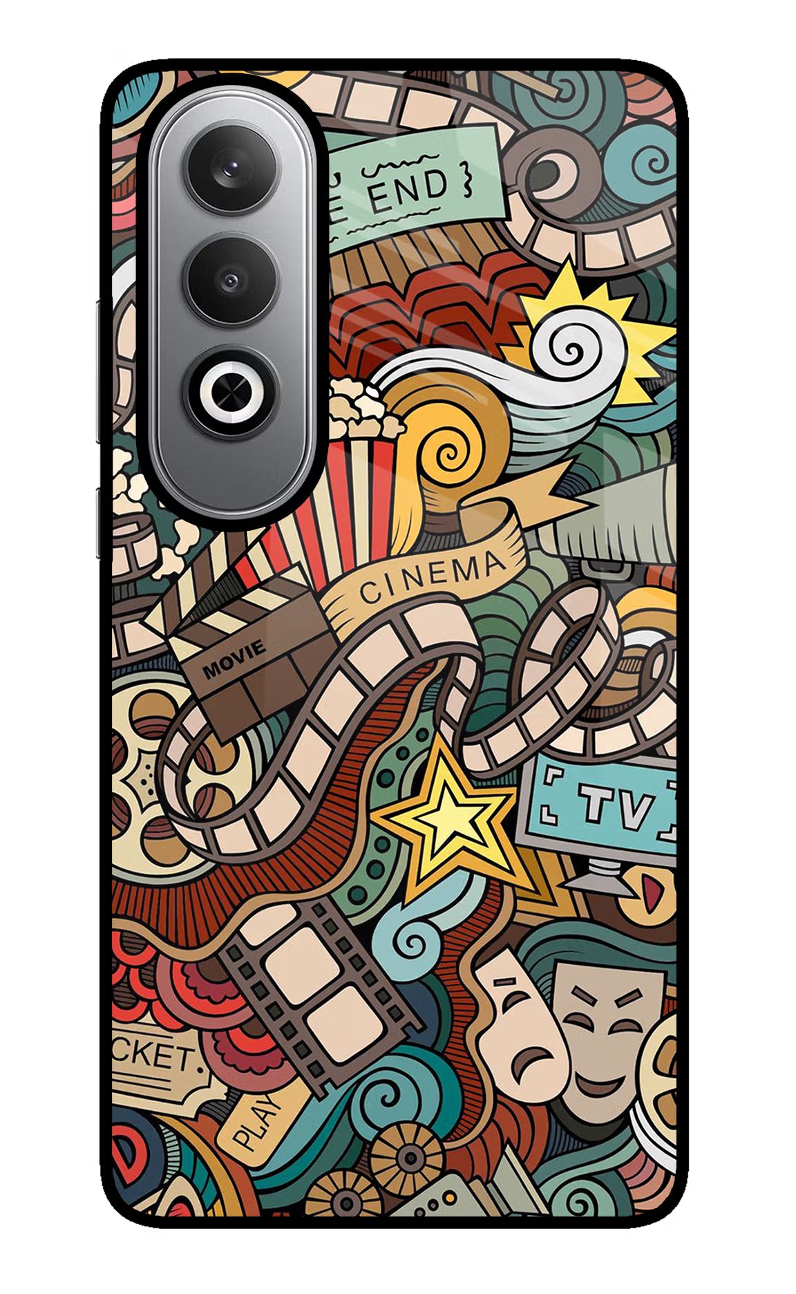 Cinema Abstract Oneplus Nord CE4 Glass Case - Cinema Abstract Oneplus Nord CE4 Glass Case Cinema Abstract Oneplus Nord CE4 Glass Case