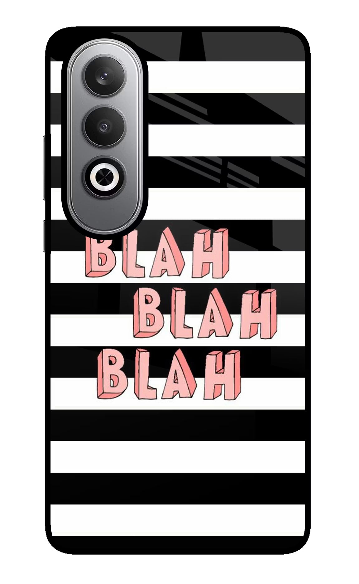 Blah Blah Blah Oneplus Nord CE4 Back Cover - Blah Blah Blah Oneplus Nord CE4 Glass Case Back Cover by Casekaro Blah Blah Blah Oneplus Nord CE4 Glass Case Back Cover by Casekaro