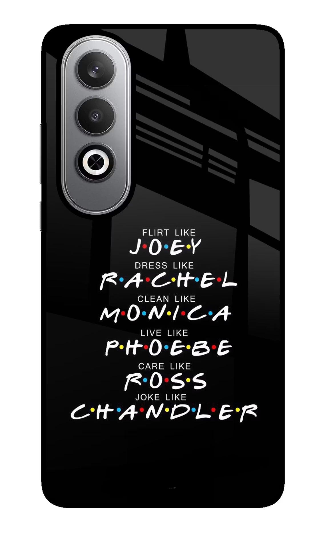 FRIENDS Character Oneplus Nord CE4 Glass Case - FRIENDS Character Oneplus Nord CE4 Glass Case FRIENDS Character Oneplus Nord CE4 Glass Case
