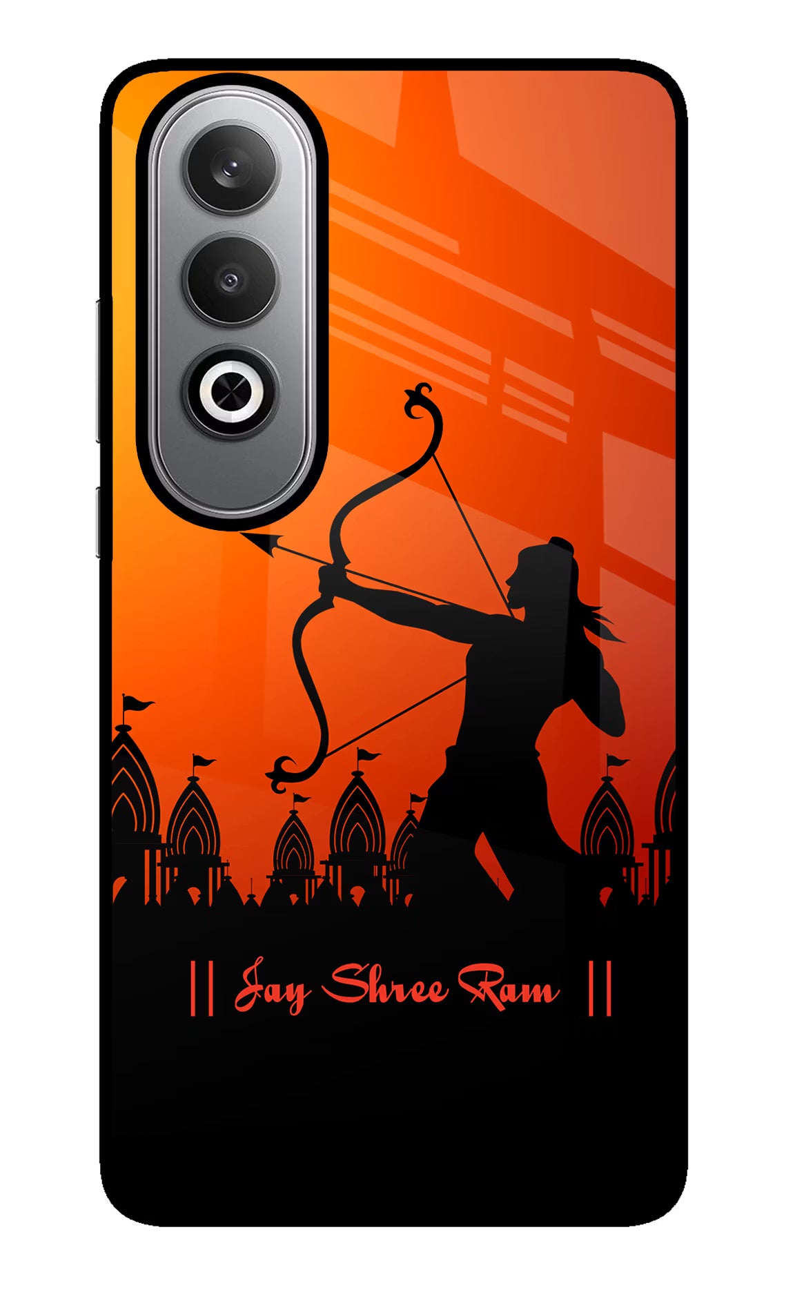 Lord Ram - 4 Oneplus Nord CE4 Glass Case Back Cover by Casekaro