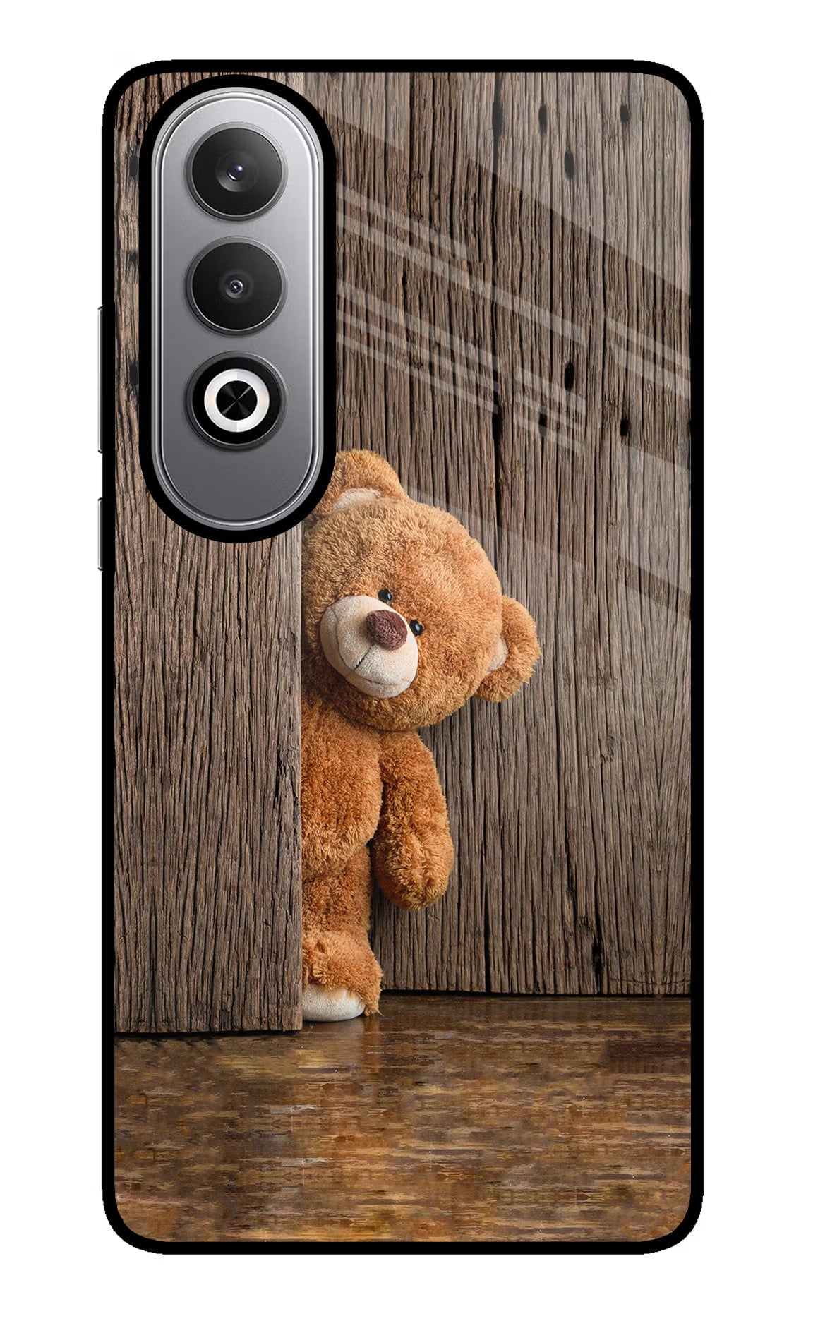 Teddy Wooden Oneplus Nord CE4 Glass Case - Teddy Wooden Oneplus Nord CE4 Glass Case Teddy Wooden Oneplus Nord CE4 Glass Case
