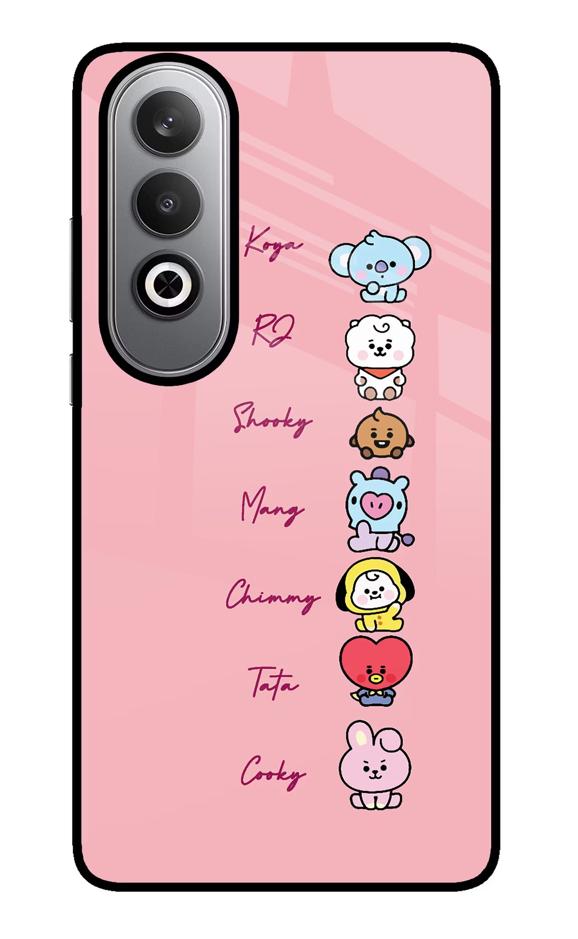 BTS names Oneplus Nord CE4 Back Cover - BTS names Oneplus Nord CE4 Glass Case Back Cover by Casekaro BTS names Oneplus Nord CE4 Glass Case Back Cover by Casekaro