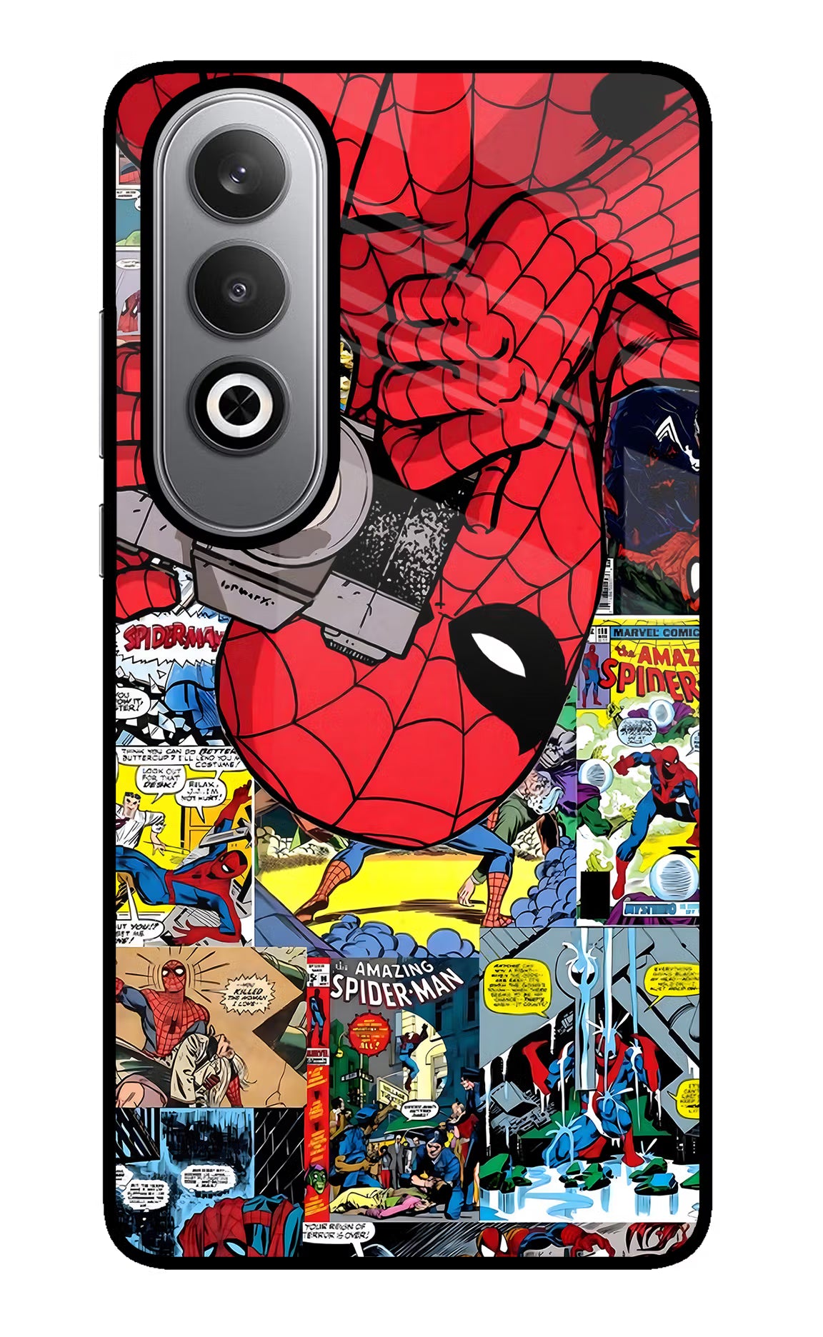 Spider Man Oneplus Nord CE4 Glass Case - Spider Man Oneplus Nord CE4 Glass Case Spider Man Oneplus Nord CE4 Glass Case