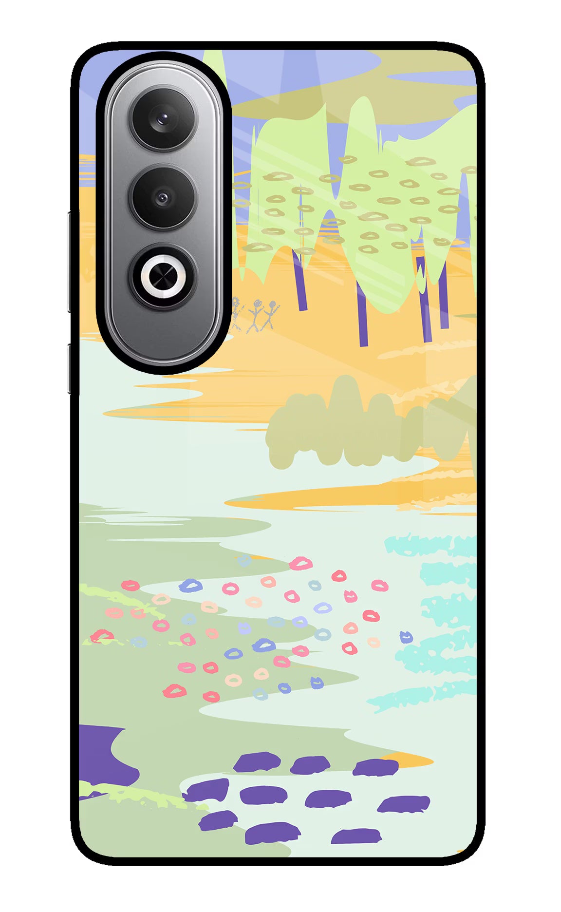 Scenery Oneplus Nord CE4 Glass Case Back Cover by Casekaro