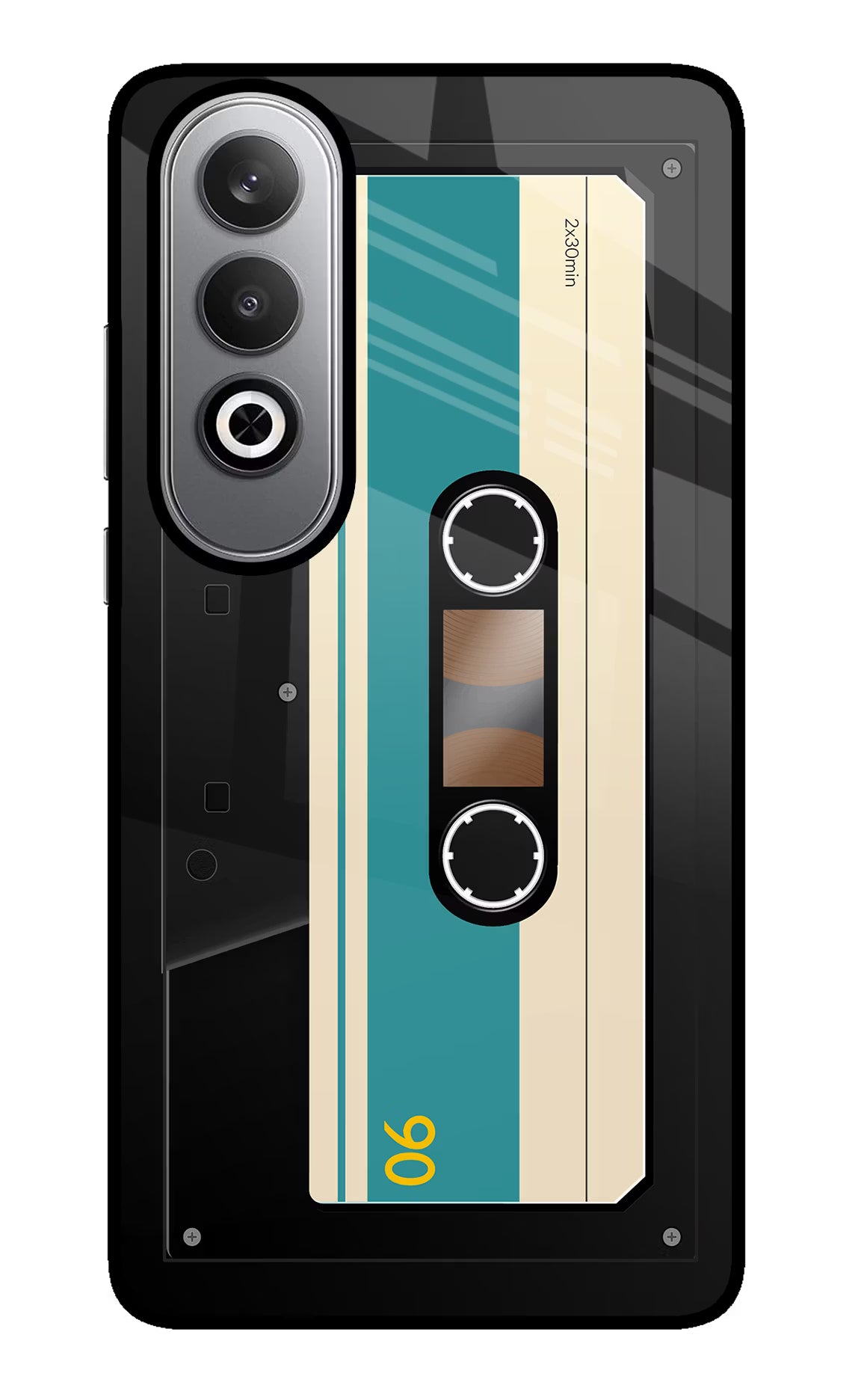 Cassette Oneplus Nord CE4 Glass Case Back Cover by Casekaro