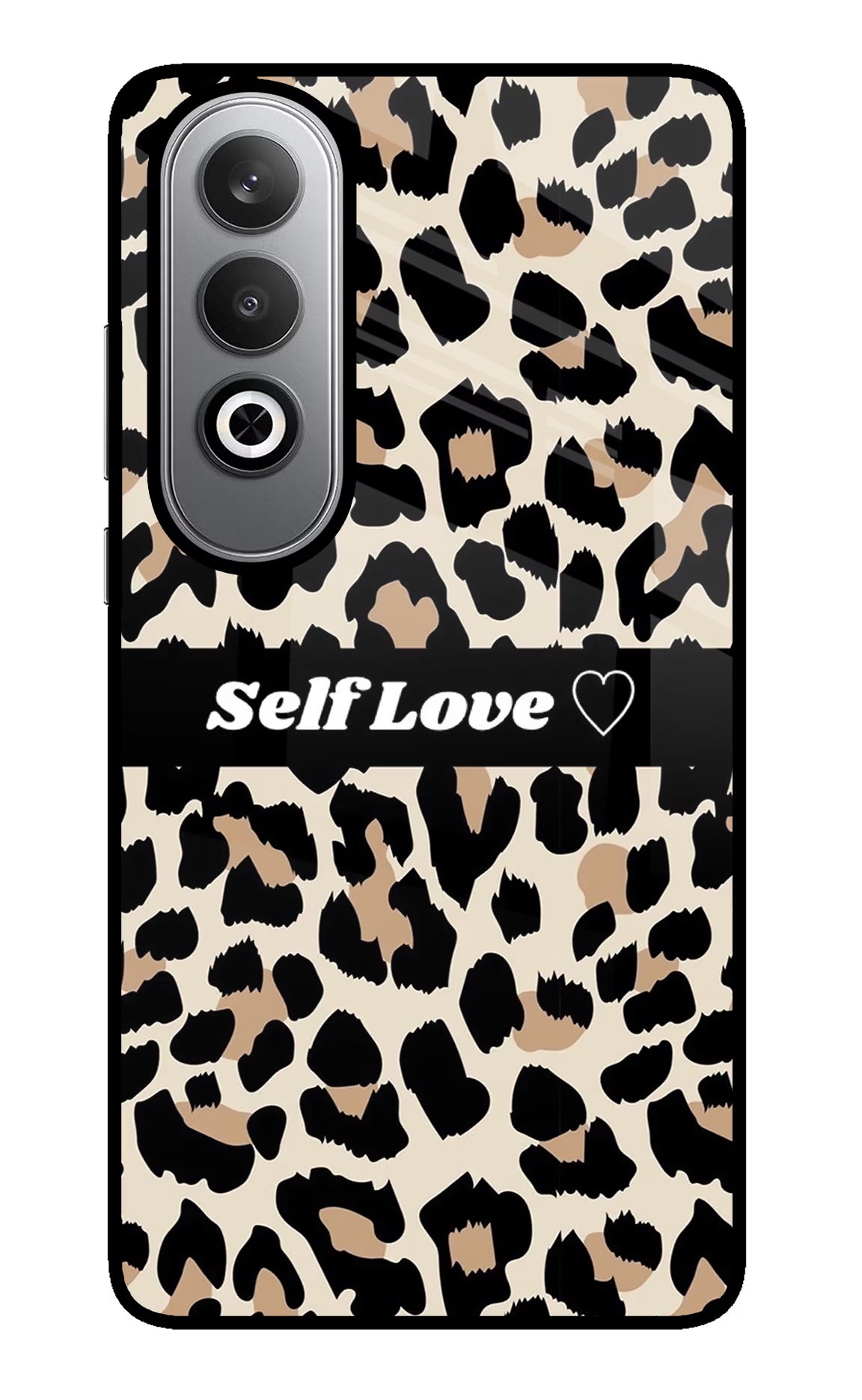Leopard Print Self Love Oneplus Nord CE4 Back Cover - Leopard Print Self Love Oneplus Nord CE4 Glass Case Back Cover by Casekaro Leopard Print Self Love Oneplus Nord CE4 Glass Case Back Cover by Casekaro