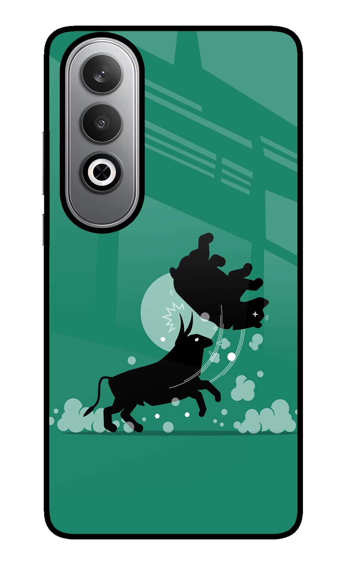 Bull Conqueror Oneplus Nord CE4 Glass Case - Bull Conqueror Oneplus Nord CE4 Glass Case Bull Conqueror Oneplus Nord CE4 Glass Case
