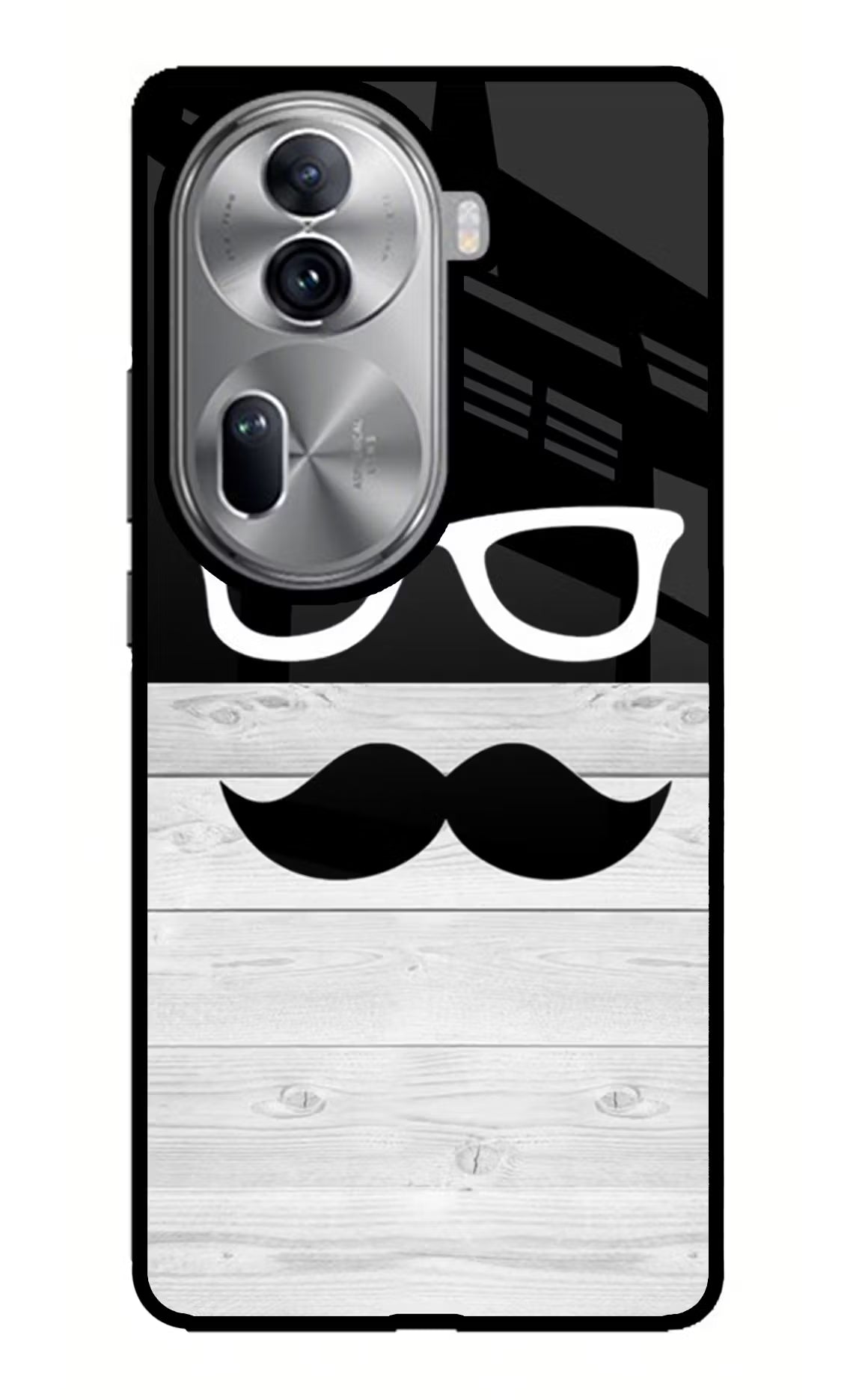 Mustache Oppo Reno11 Pro 5G Glass Case - Mustache Oppo Reno11 Pro 5G Glass Case Mustache Oppo Reno11 Pro 5G Glass Case