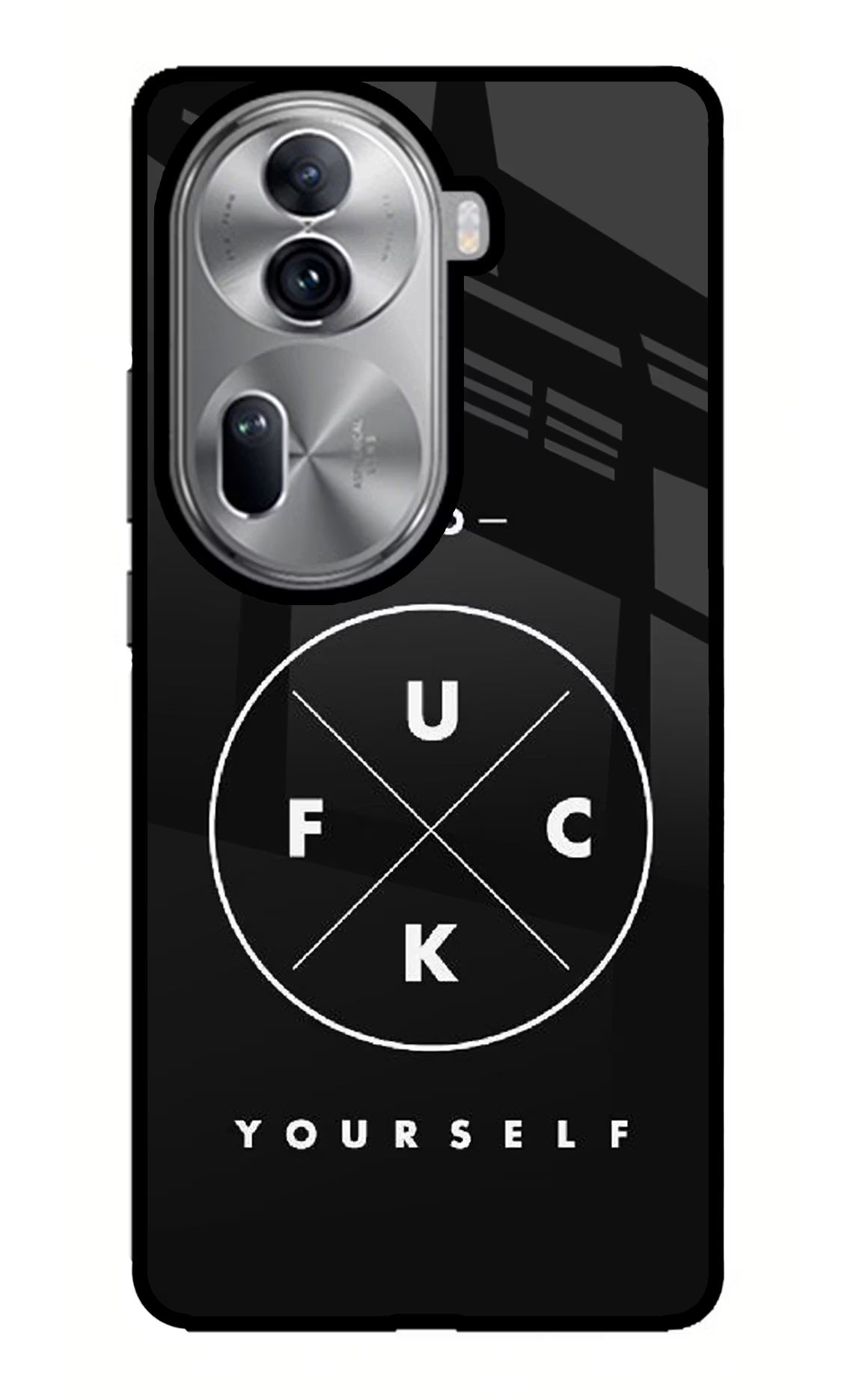 Go Fuck Yourself Oppo Reno11 Pro 5G Glass Case - Go Fuck Yourself Oppo Reno11 Pro 5G Glass Case Go Fuck Yourself Oppo Reno11 Pro 5G Glass Case